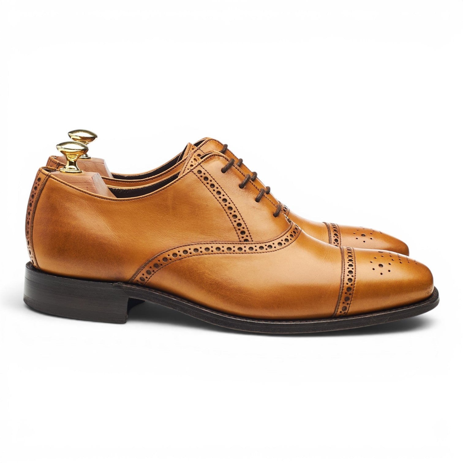 Barker Flynn oxford brogues cuir marron UK 7.5