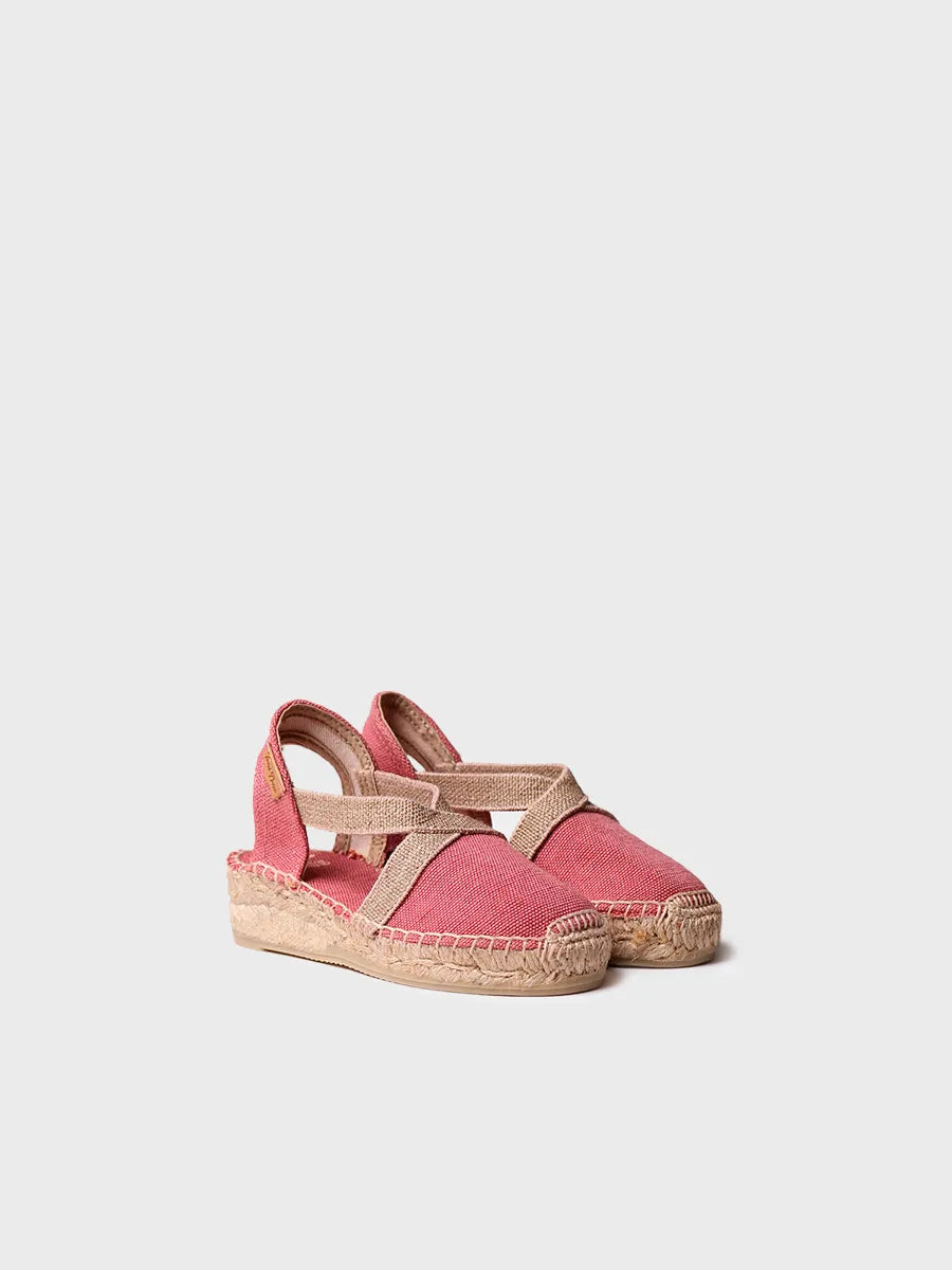 Toni Pons Edita-V espadrille enfant compensee blush vegan