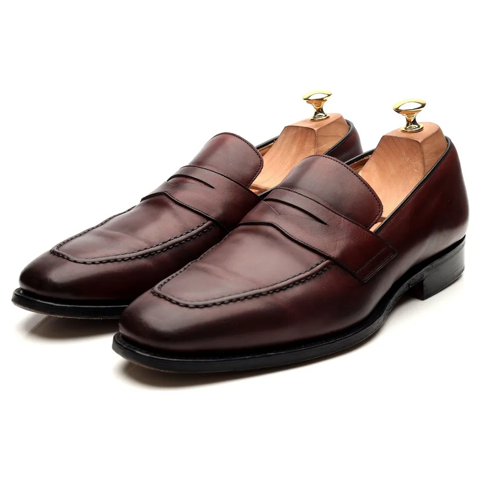 Church's Hertford mocassins cuir bordeaux UK 10