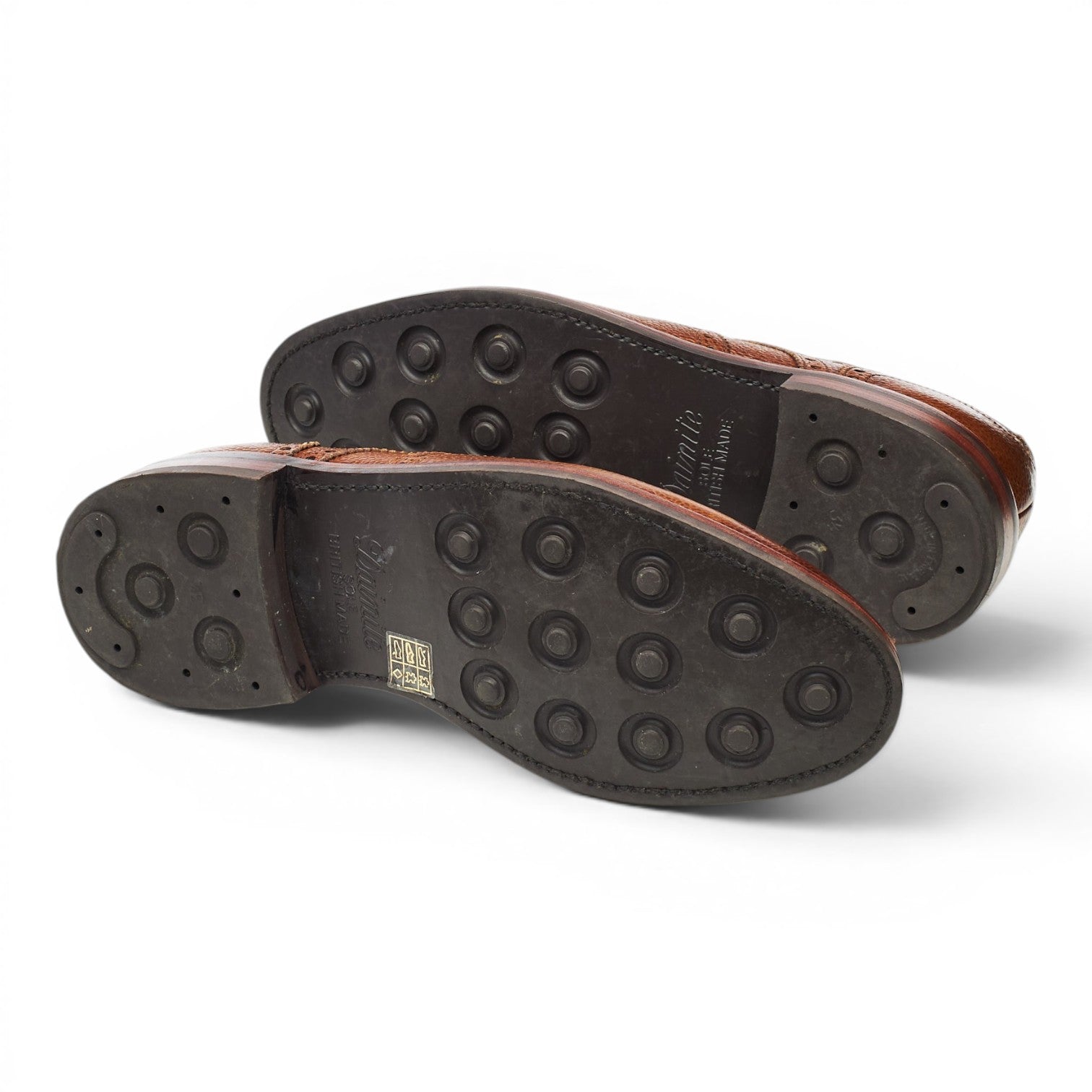 Berwick 4170 derby brogue cuir marron UK 8 grainé