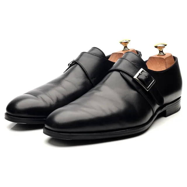 Crockett & Jones Savile 4 monk cuir noir UK 10