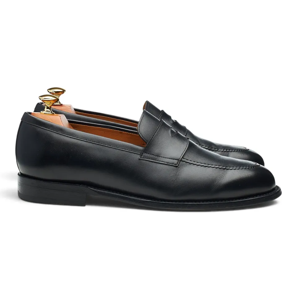 Morjas mocassin cuir noir UK 9 penny