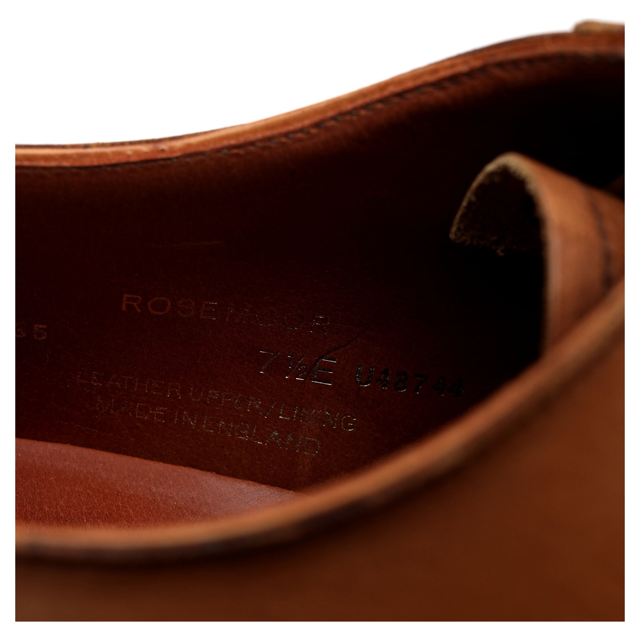 Crockett & Jones Rosemoor richelieu cuir tabac UK 7.5 cuir
