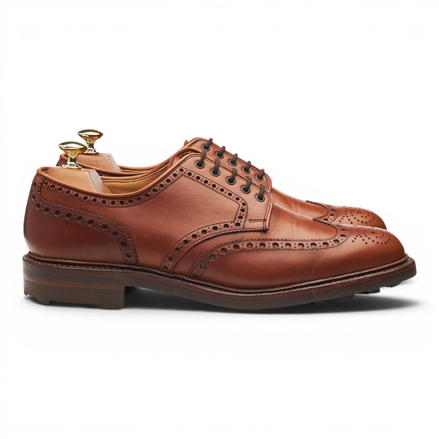 Crockett & Jones Warwick derbies brogues cuir marron 9,5