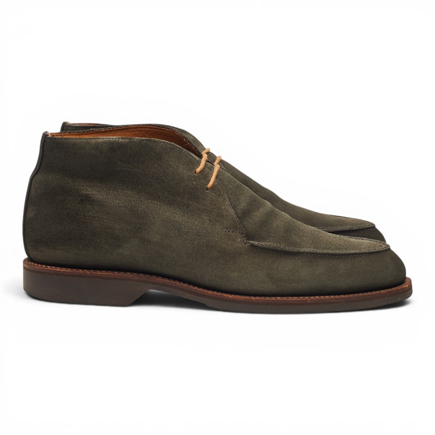 Crockett & Jones Bibury boots chukka daim vert UK 7.5