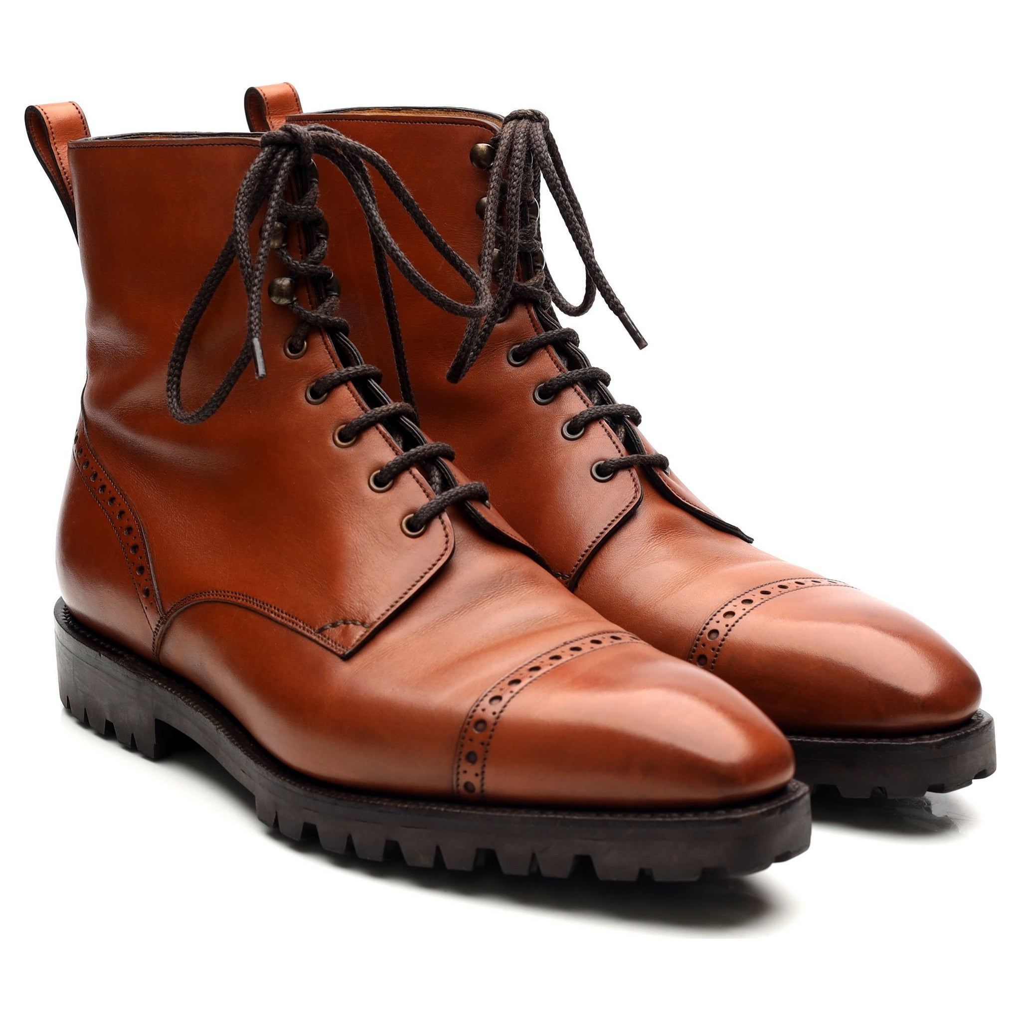 Gaziano & Girling Urban Commando boots cuir marron UK 6