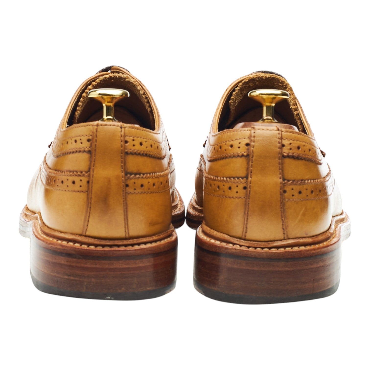 Grenson Sid derby cuir camel UK 8 semelle cuir