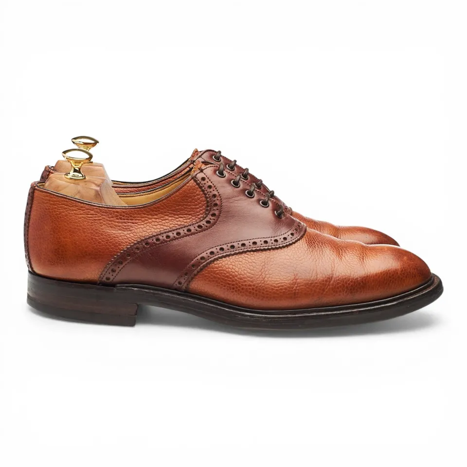 Cheaney George II oxford cuir grainé marron UK 9,5