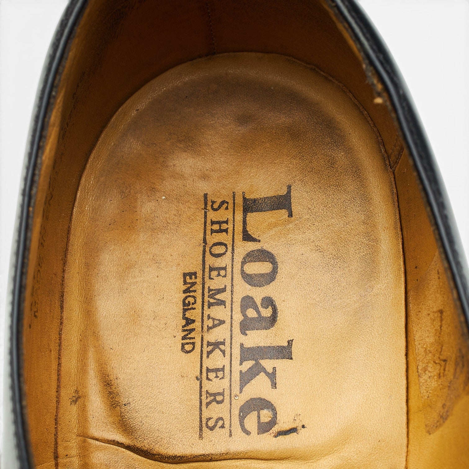 Loake Paisley Monk cuir noir pointure UK 7