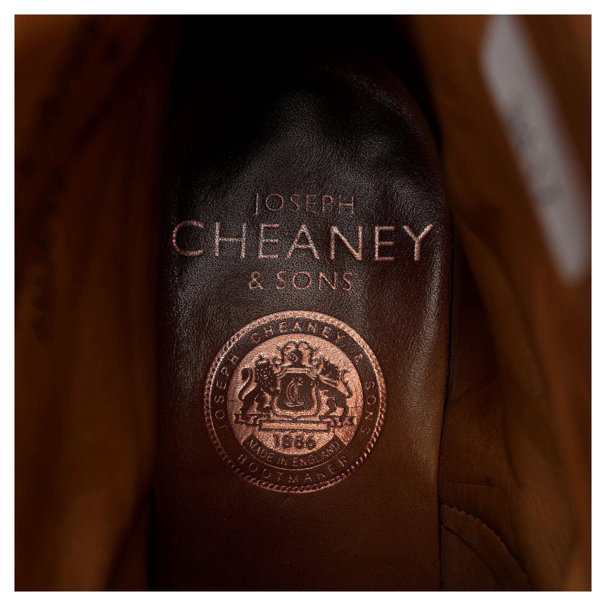 Cheaney bottines cuir marron brogue UK 4
