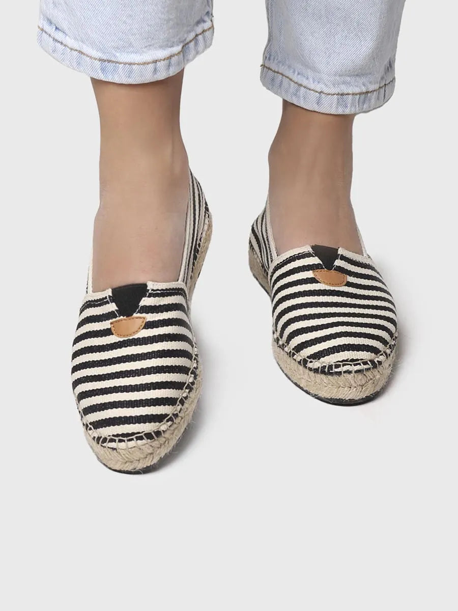 Toni Pons Blanes-DD espadrilles unisexe noires vegan