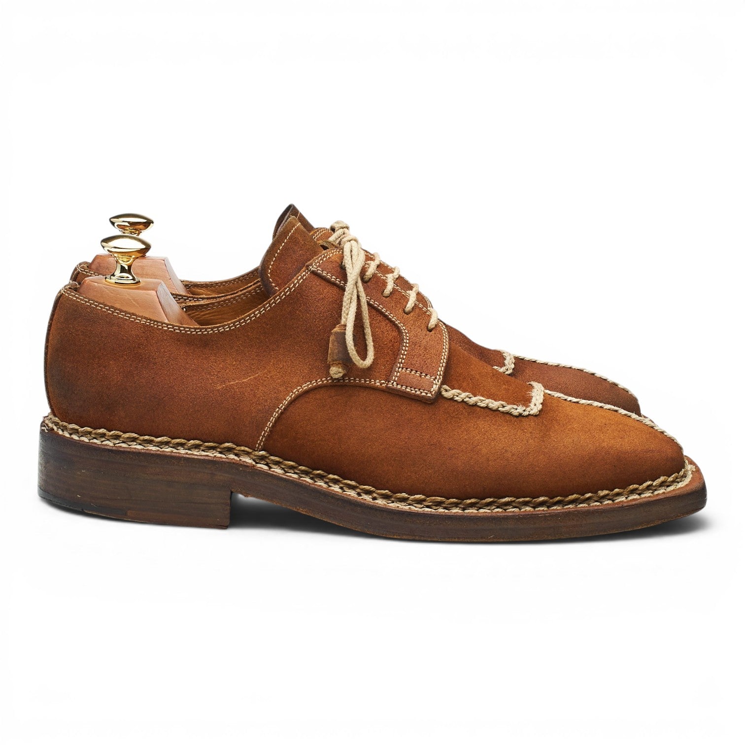 Stefano Branchini derby daim marron UK 9.5 bout droit