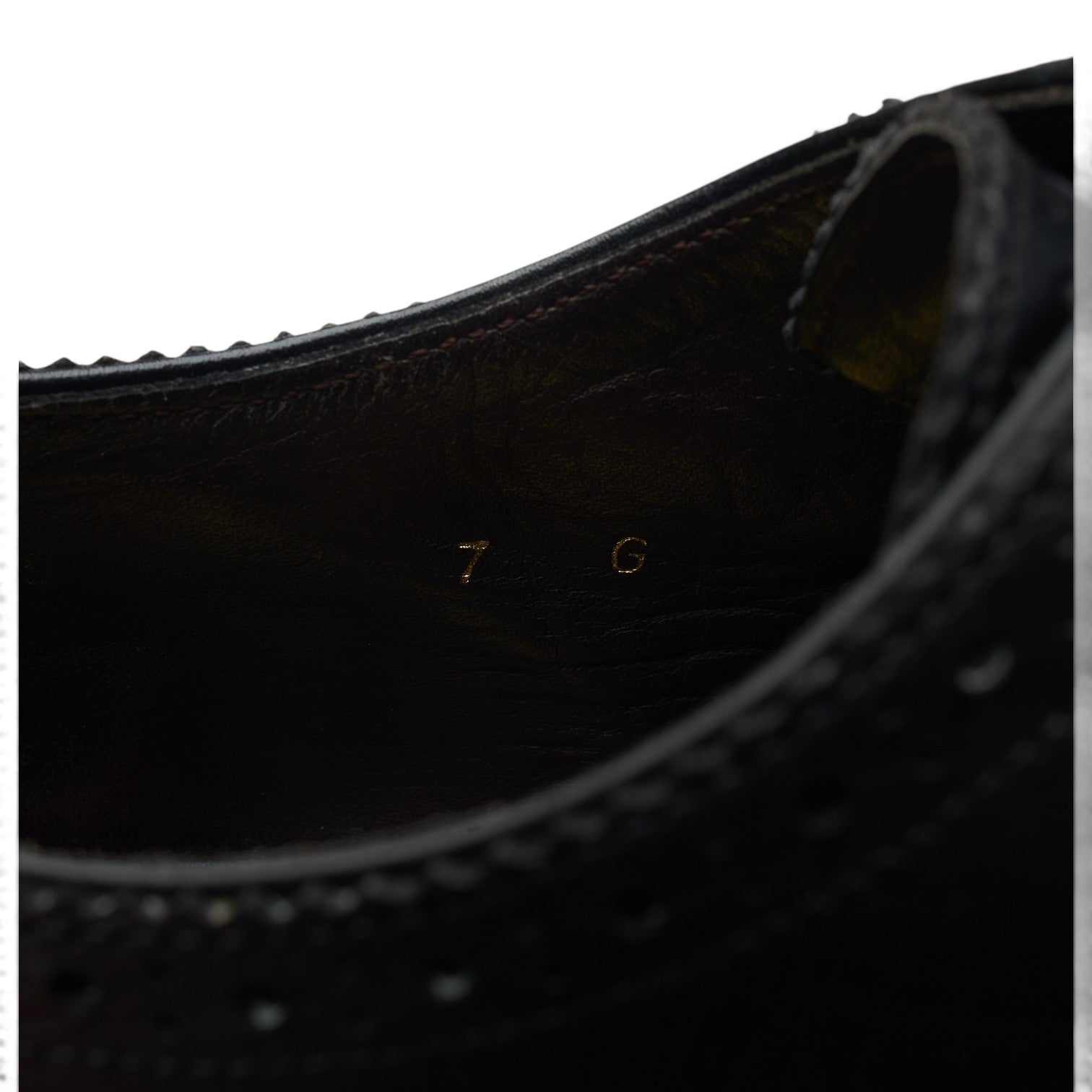 Tricker's richelieu cuir noir UK 7 cousu Goodyear