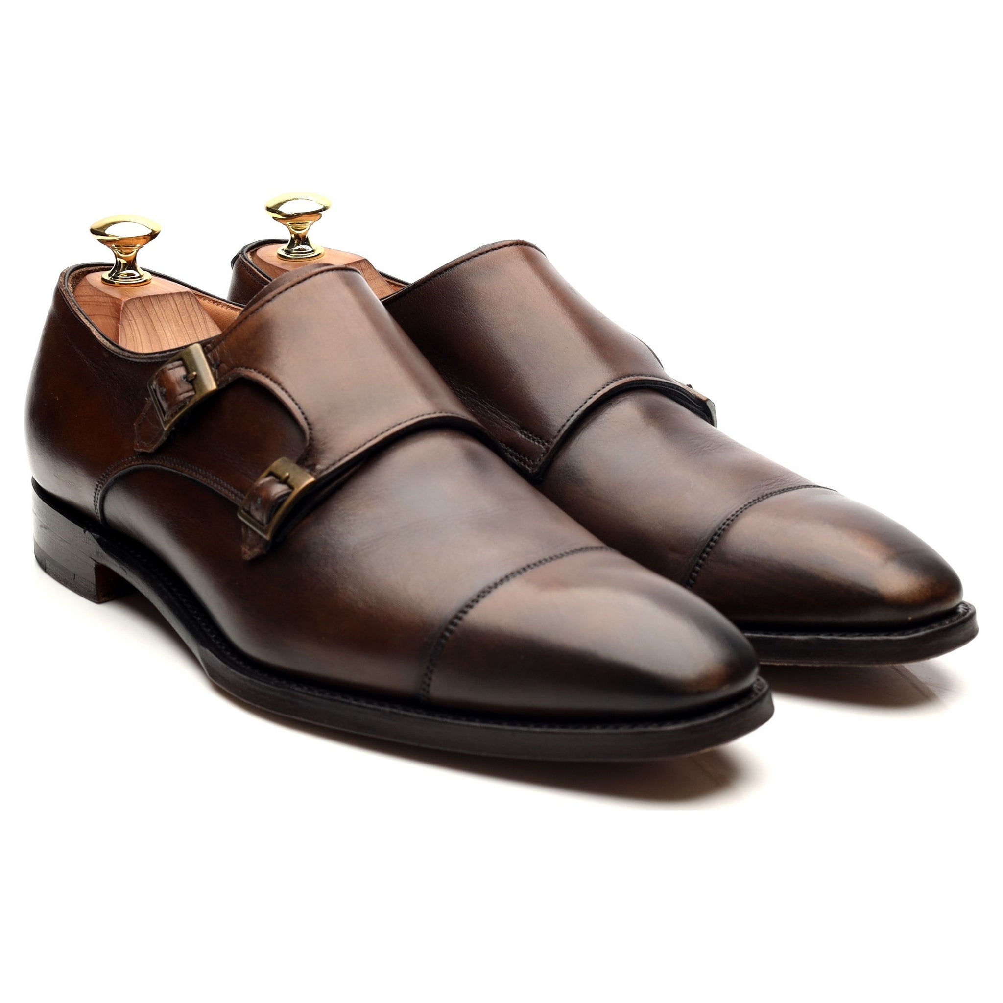 Cheaney Lyndon II bottines monks cuir marron UK 8