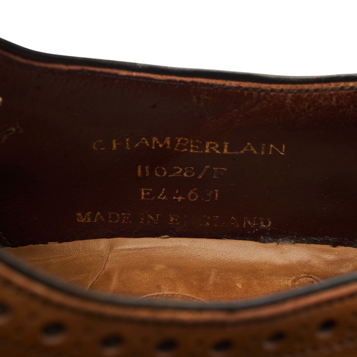Cheaney Chamberlain oxford brogue cuir marron UK 8