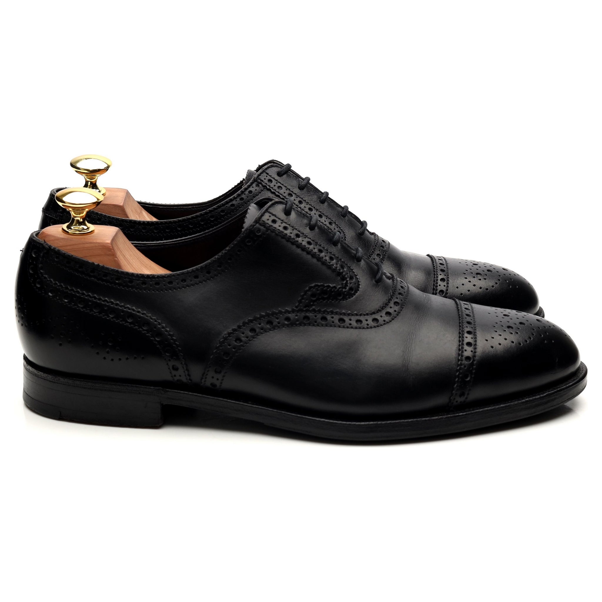 Gordon Scott oxford brogues cuir noir UK 8