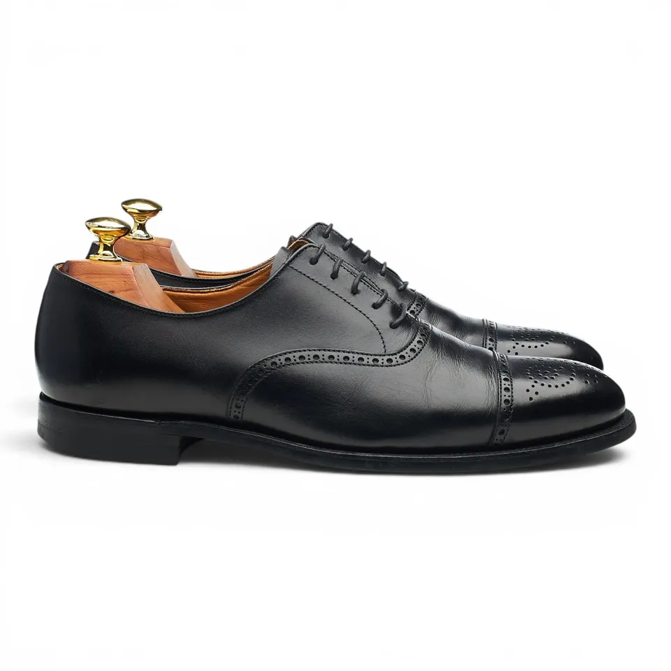 Crockett & Jones Hatton oxford cuir noir pointure UK 7.5