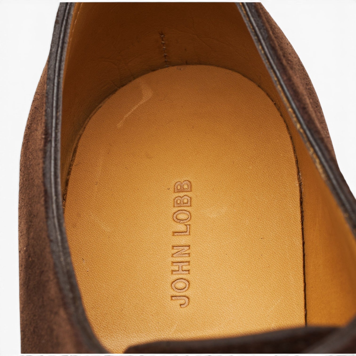 John Lobb Philip II richelieu suède marron foncé UK 5.5