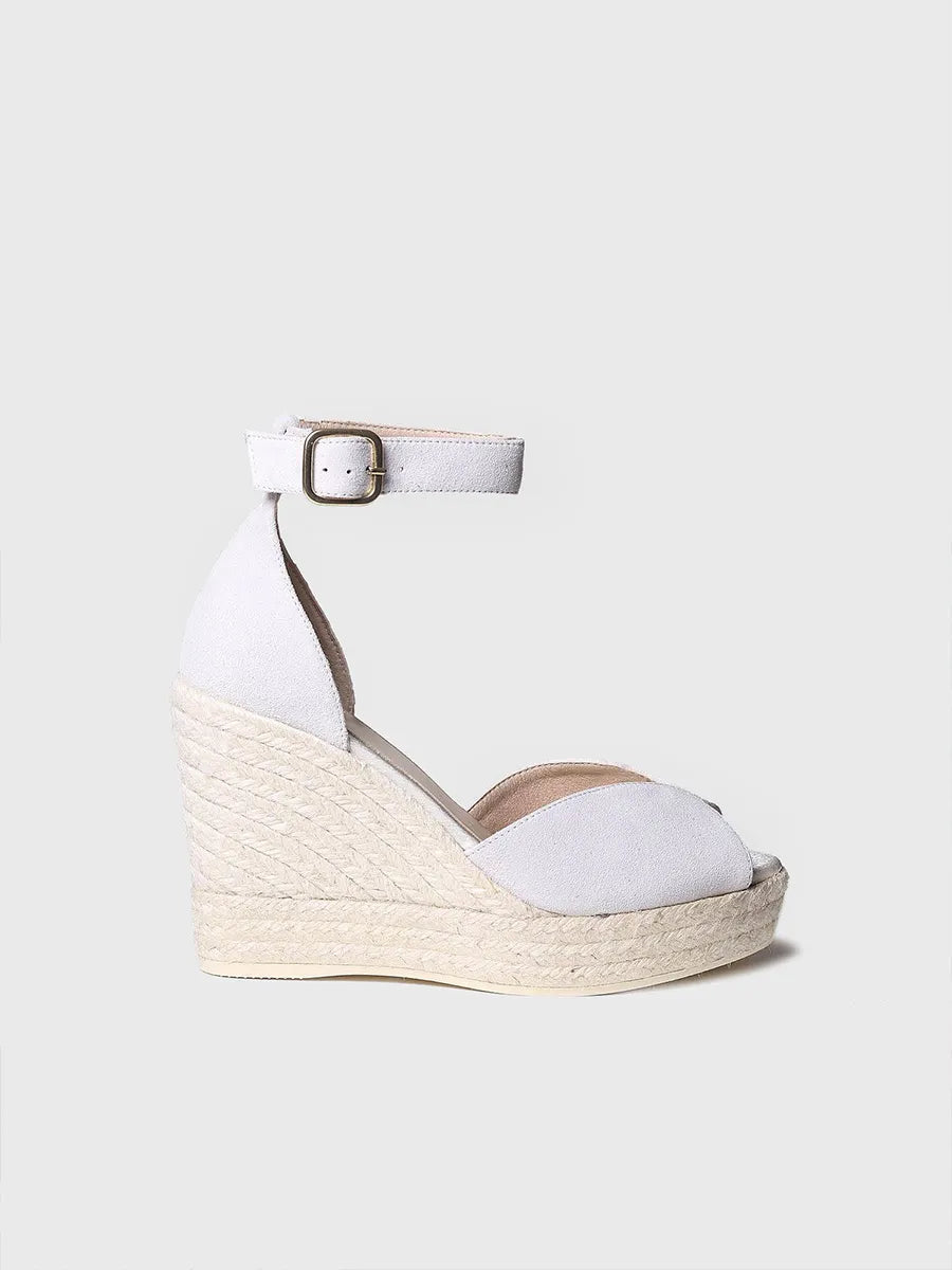 Toni Pons Patricia espadrilles compensees blanches mariee