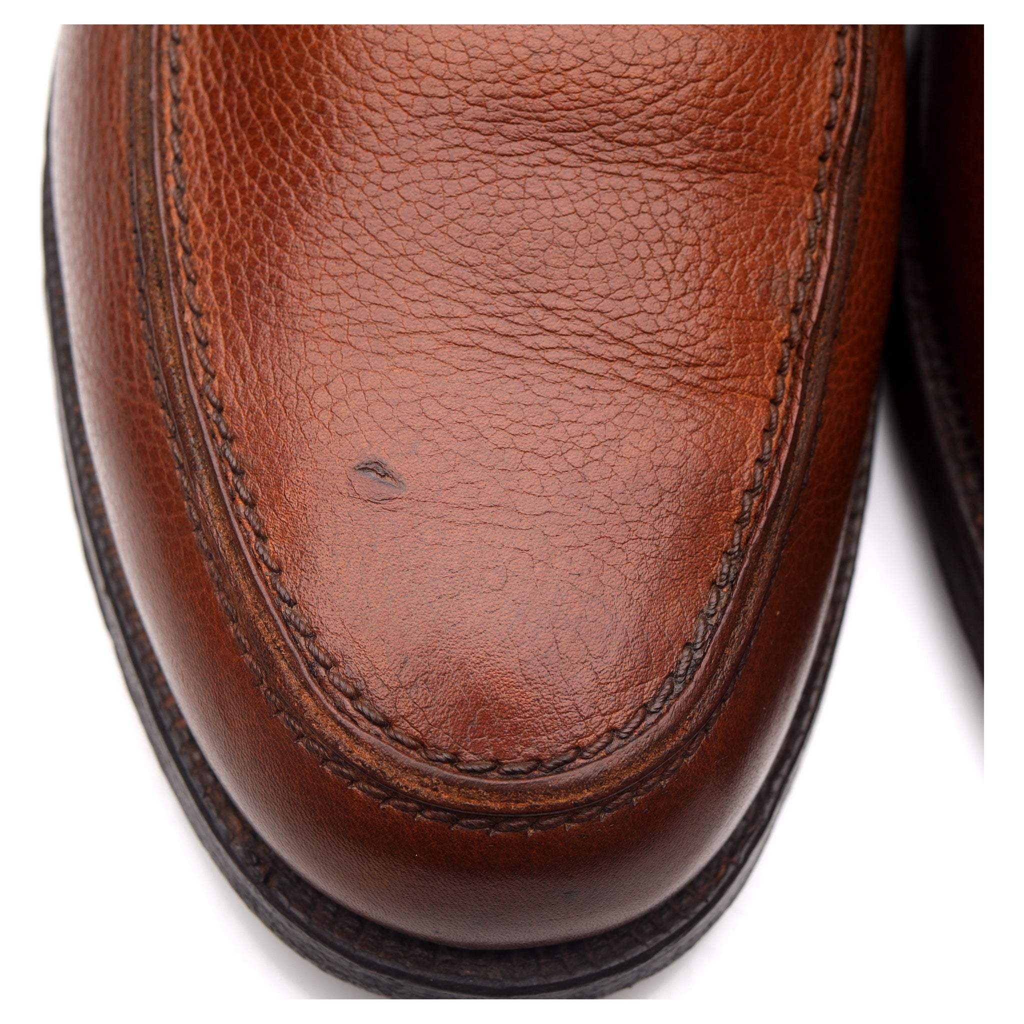 Crockett & Jones mocassins cuir marron UK 11 grainé
