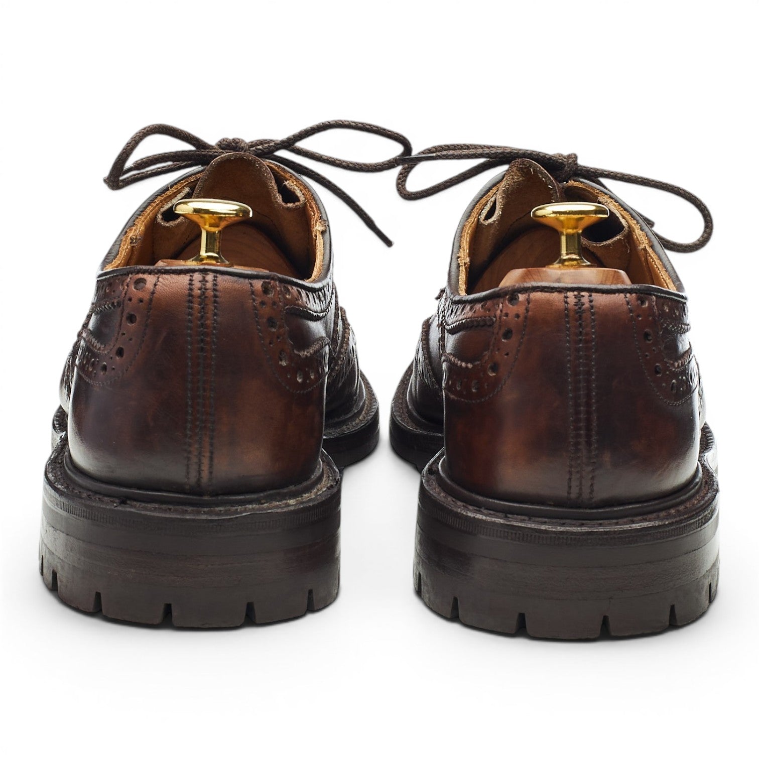 Tricker's Bowood derbies cuir marron foncé 8,5 UK