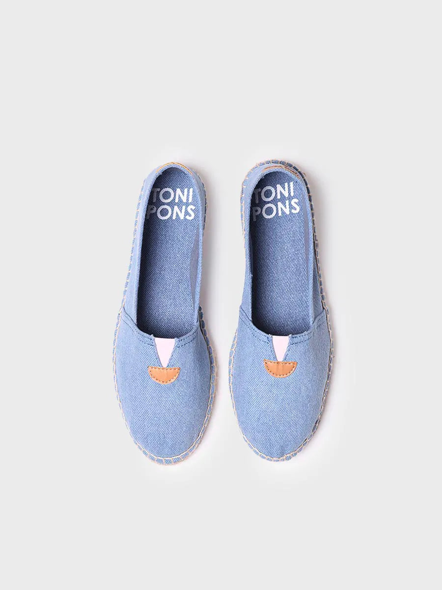 Toni Pons Blanes-GS espadrille unisexe toile bleu ciel