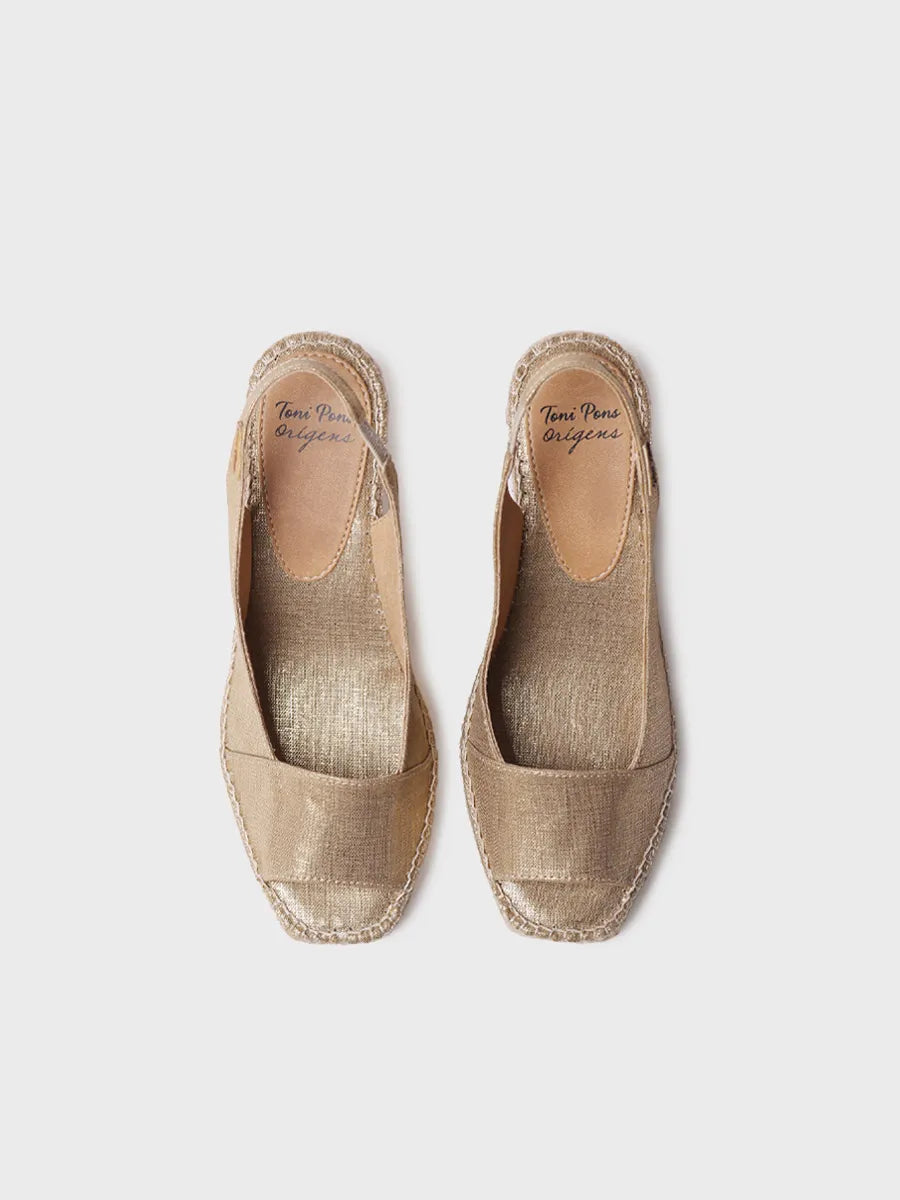 Toni Pons Fiore espadrilles compensées platine