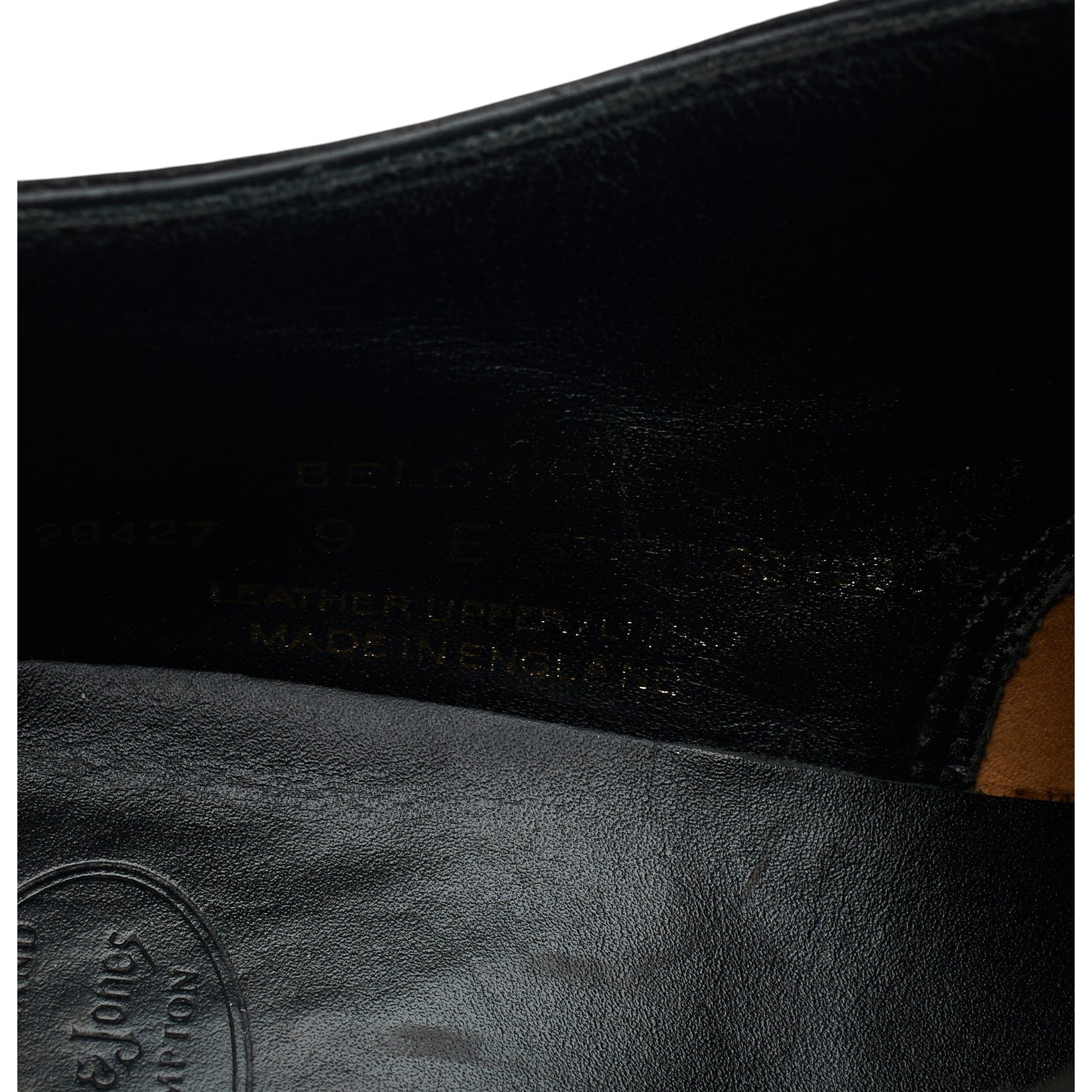 Crockett & Jones Belgrave richelieu cuir noir pointure UK 9