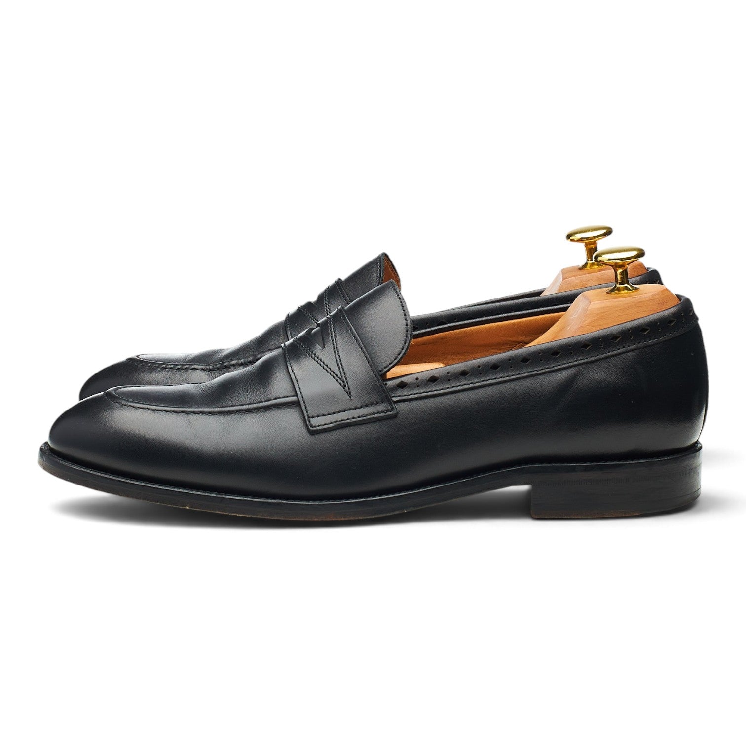 Wildsmith Model 98 mocassin cuir noir UK 8
