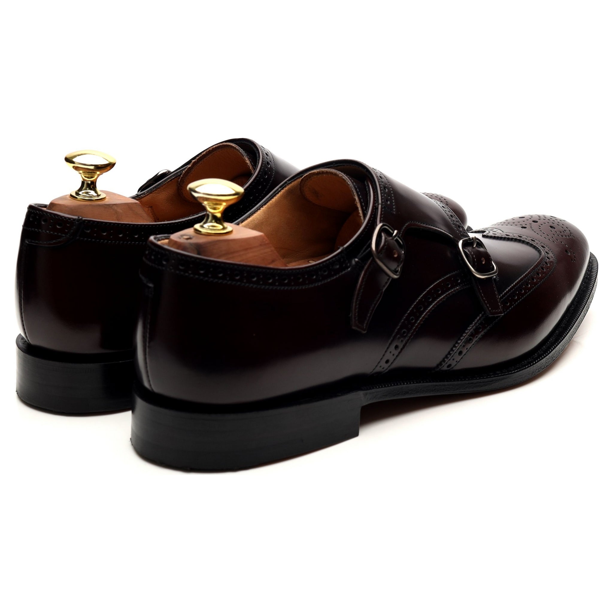 Church's Chicago monk double boucle cuir bordeaux UK 7.5