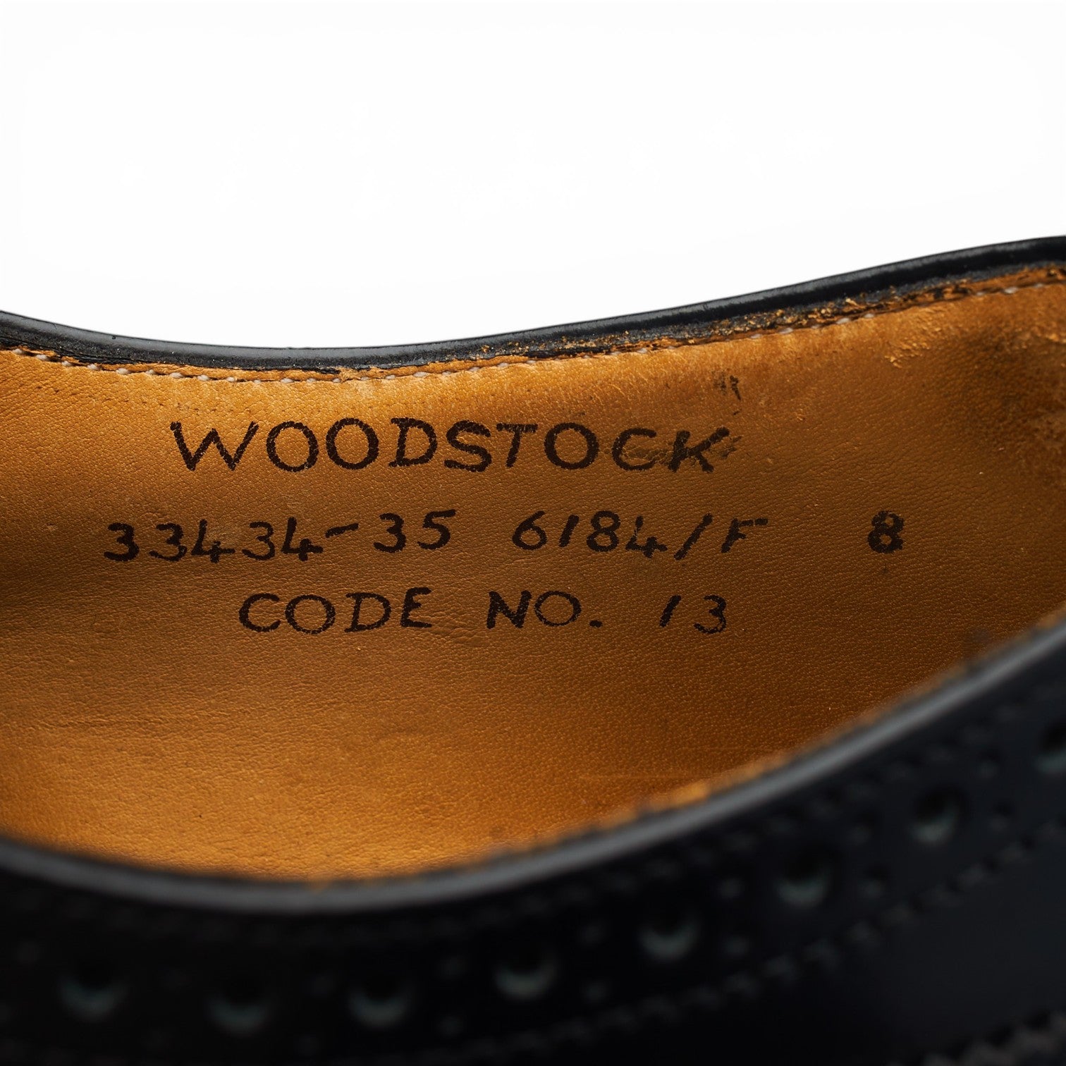Cheaney Woodstock richelieu cuir noir pointure UK 8