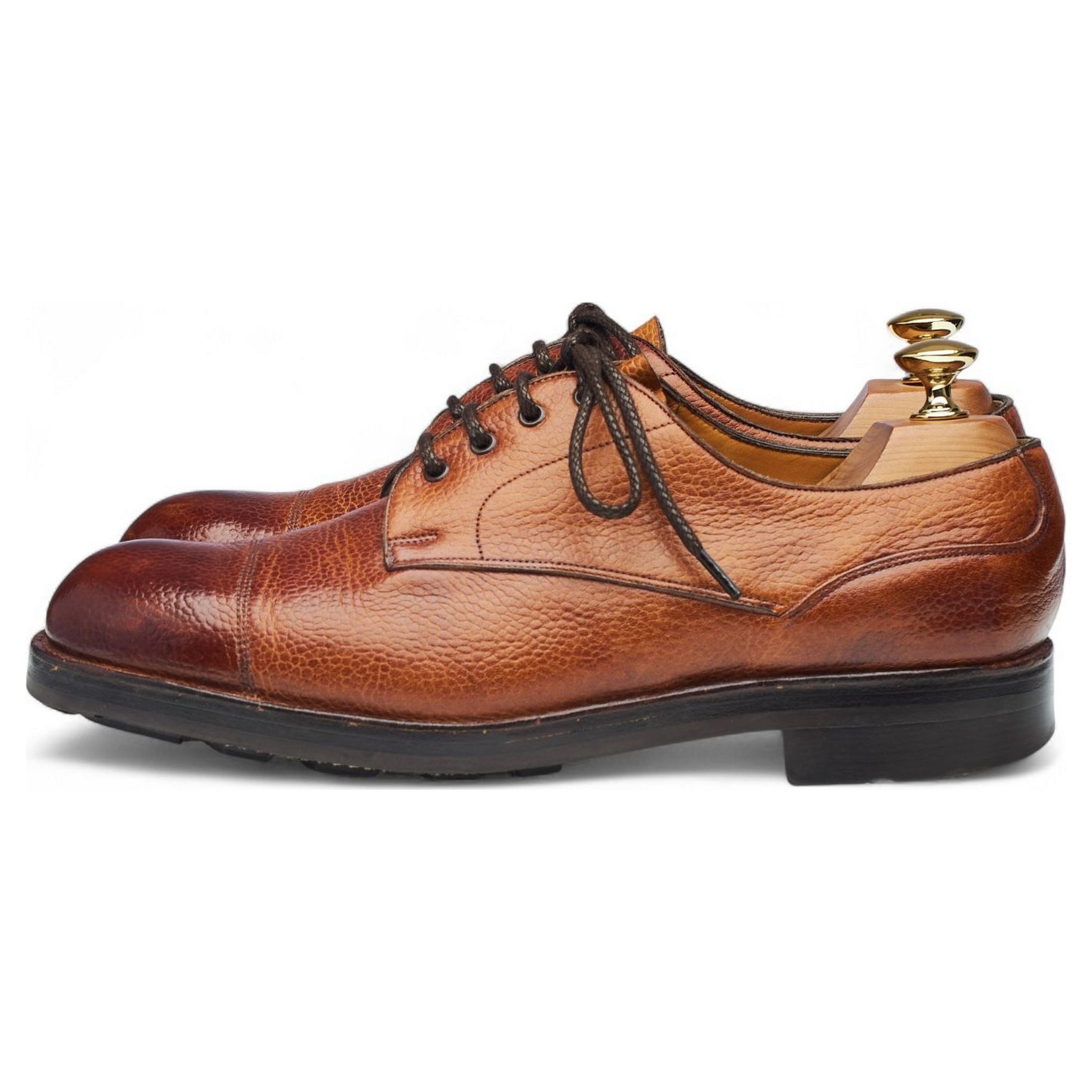 Edward Green derby cuir grain marron UK 6,5