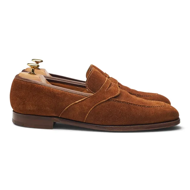 Foster & Son Aston mocassin suède marron 8,5