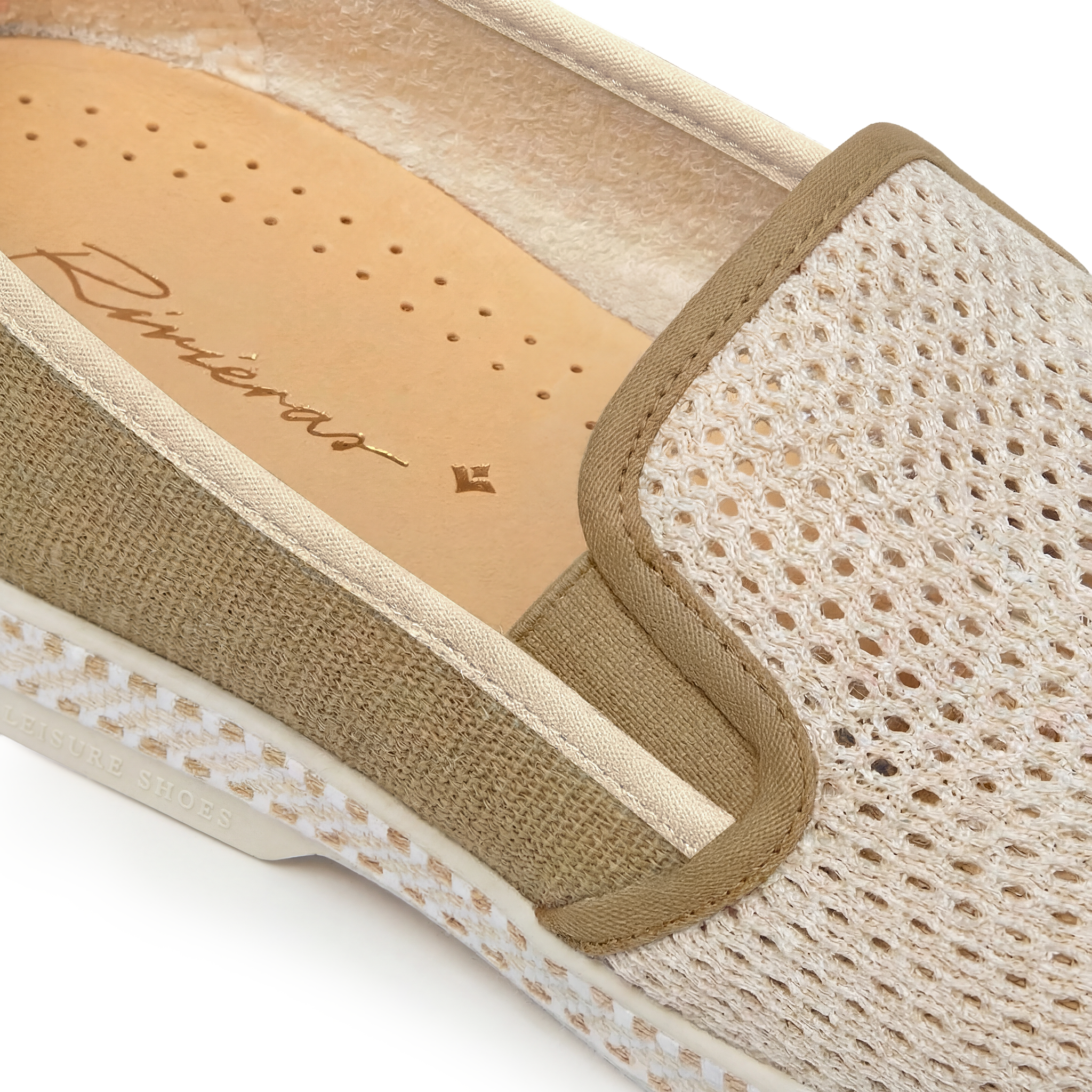 Rivieras Classic Match Filet espadrilles écru toile sable