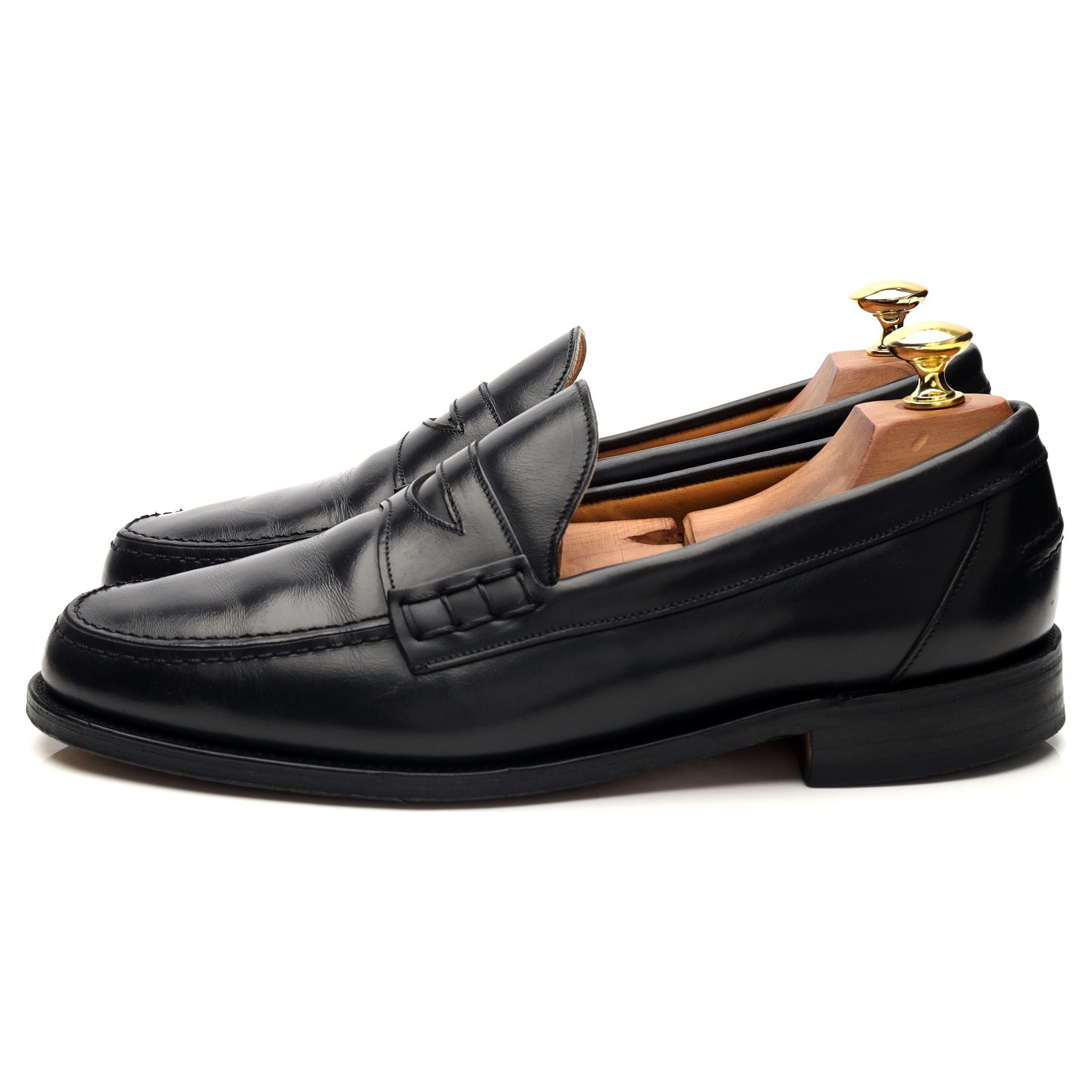 Loake 759B mocassin noir pointure UK 8 cuir