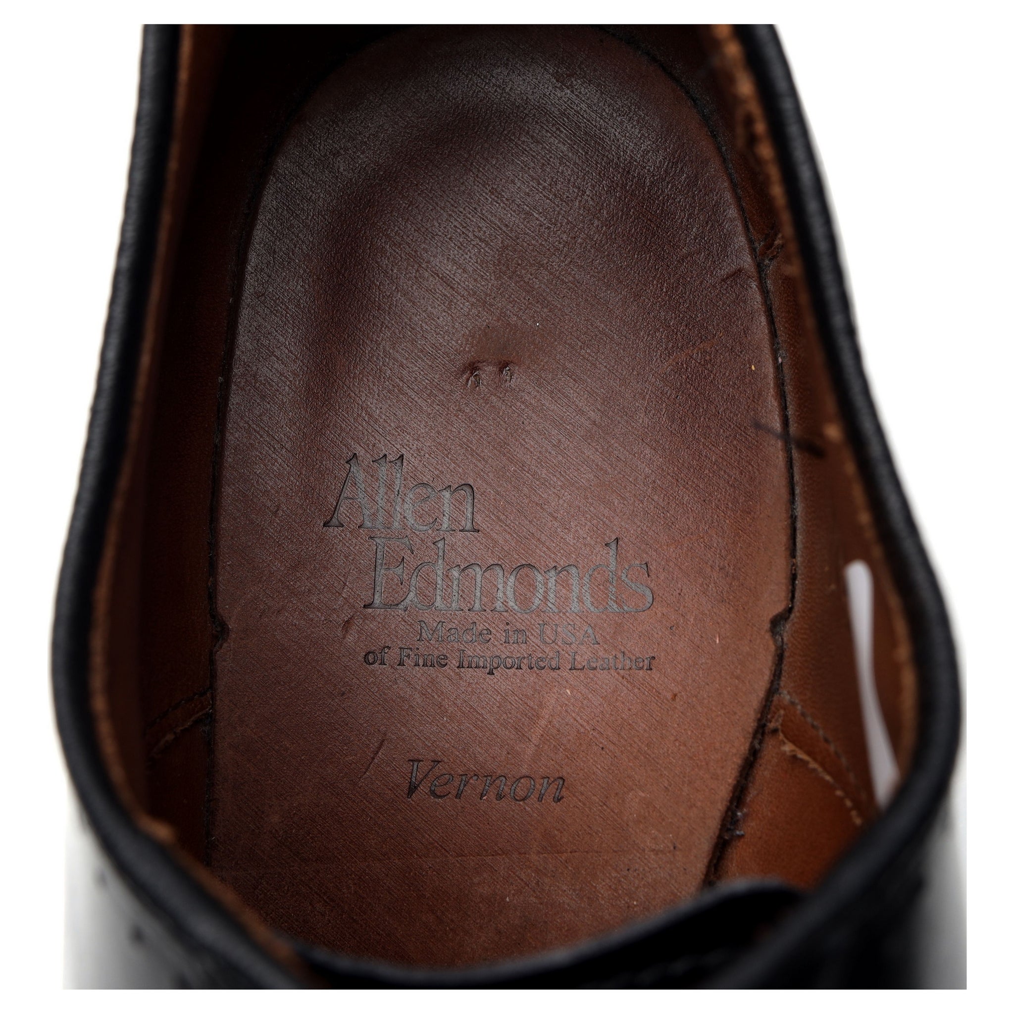 Allen Edmonds Vernon Richelieu Cuir Noir UK 7
