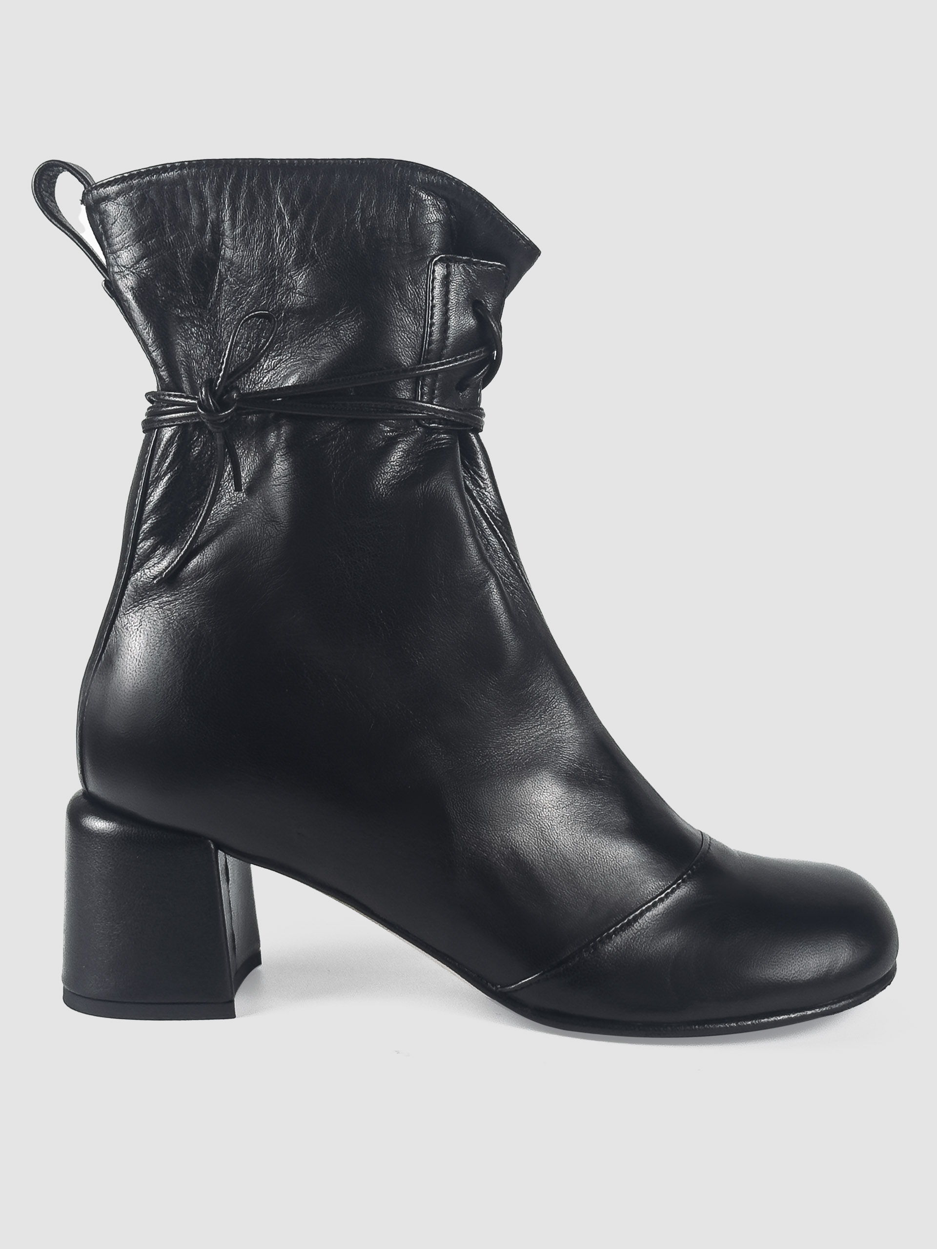 Lorena Paggi Nappa bottine cuir noir