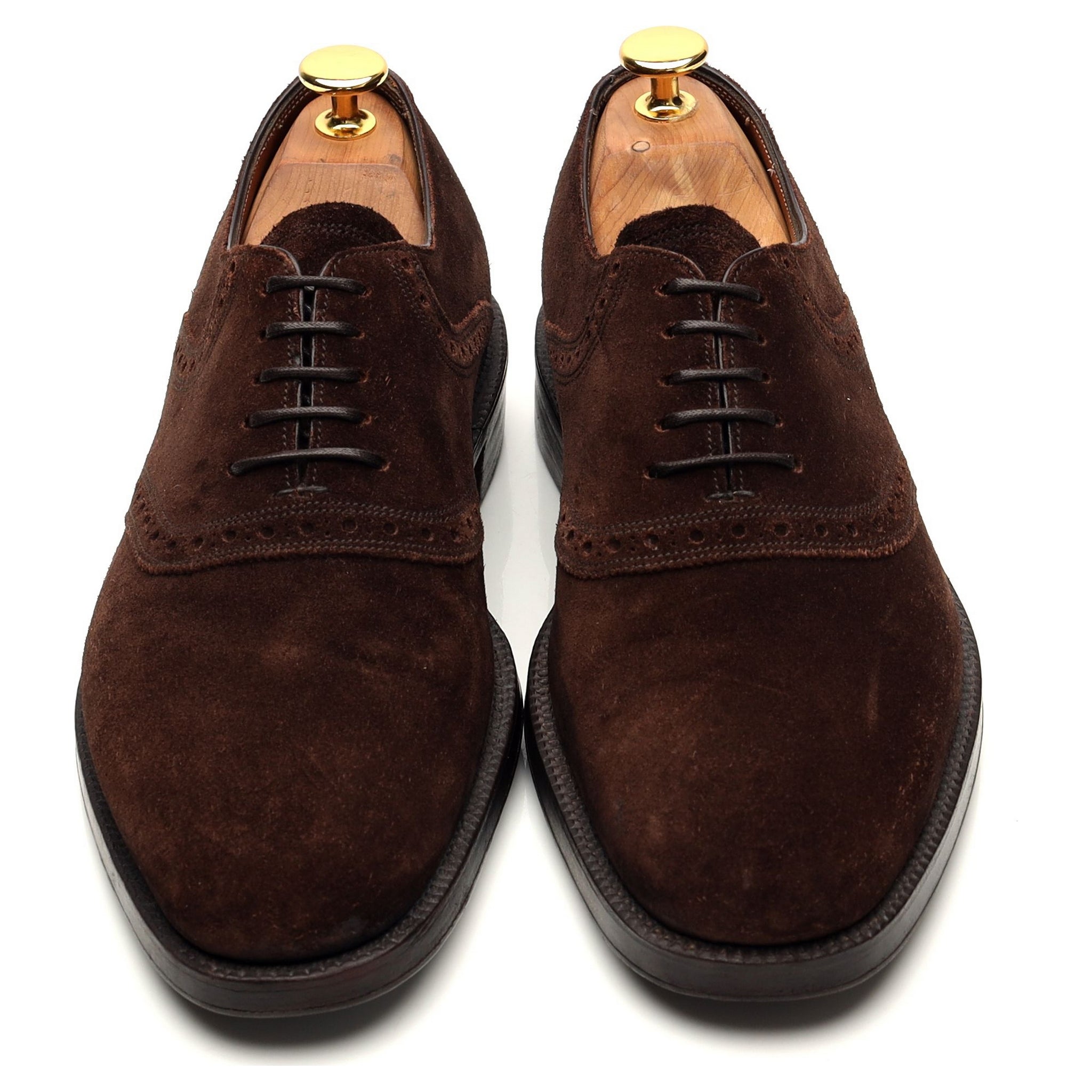 Gaziano & Girling Bespoke oxford suède marron UK 6.5