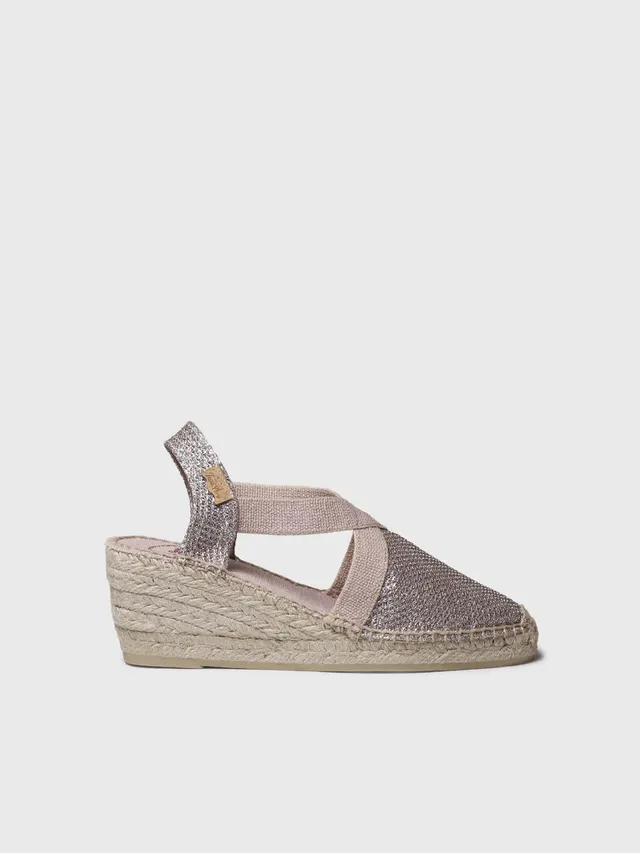 Toni Pons Triton espadrille compensée brillante vegan