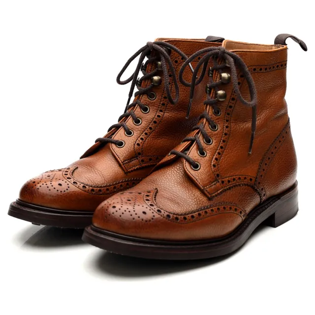 Cheaney Olivia bottines brogues cuir marron 38