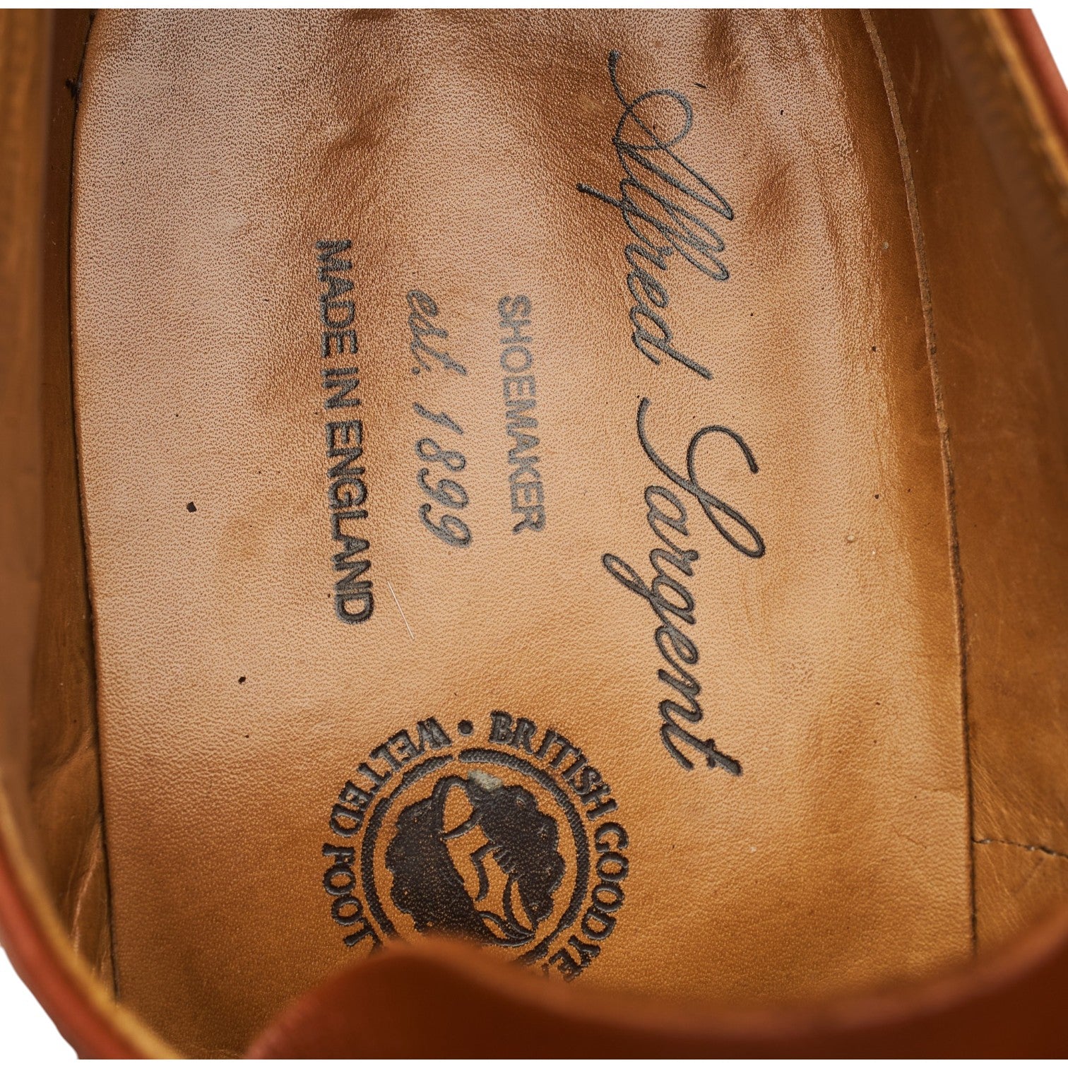 Alfred Sargent Appleby derby cuir marron pointure 6