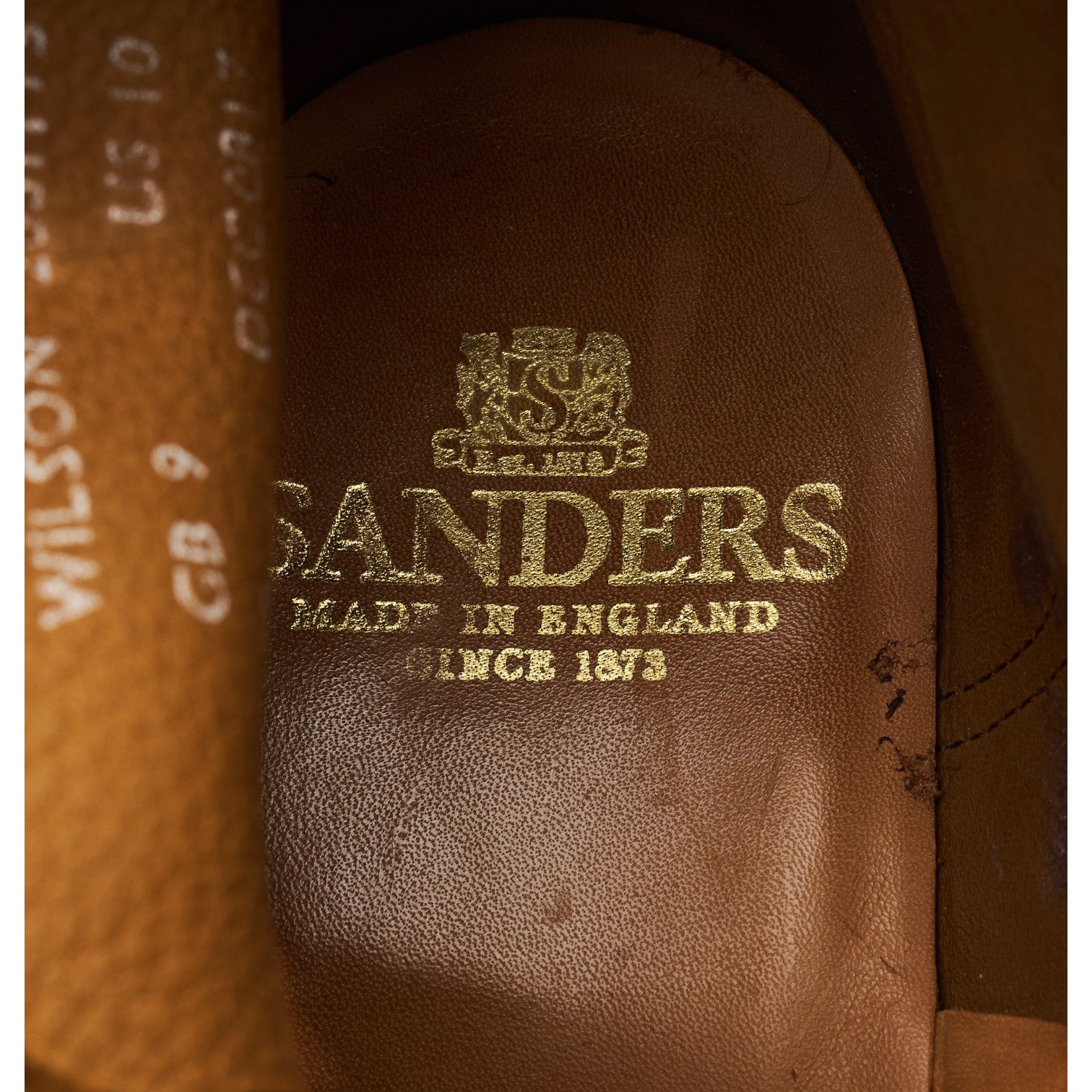 Sanders Wilson boots suède tabac UK 9