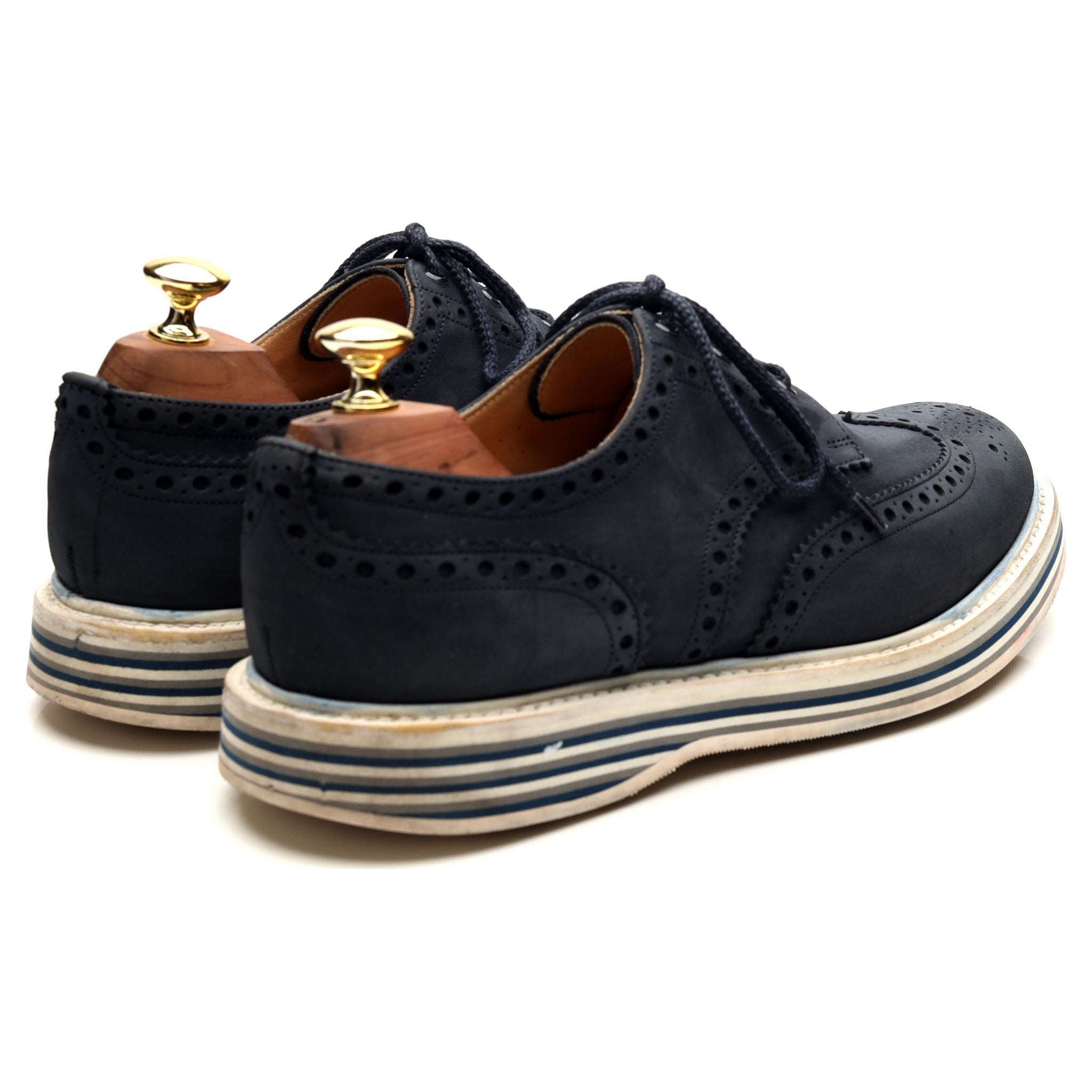 Church's Naburn 3 derby nubuck bleu pointure 7,5