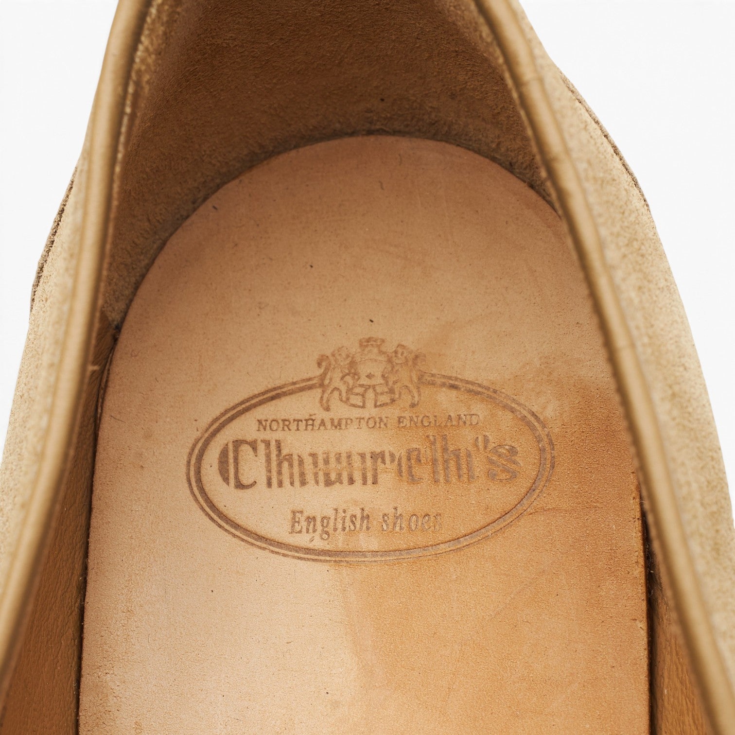 Church's Dundridge mocassins daim beige UK 9 semelle cuir