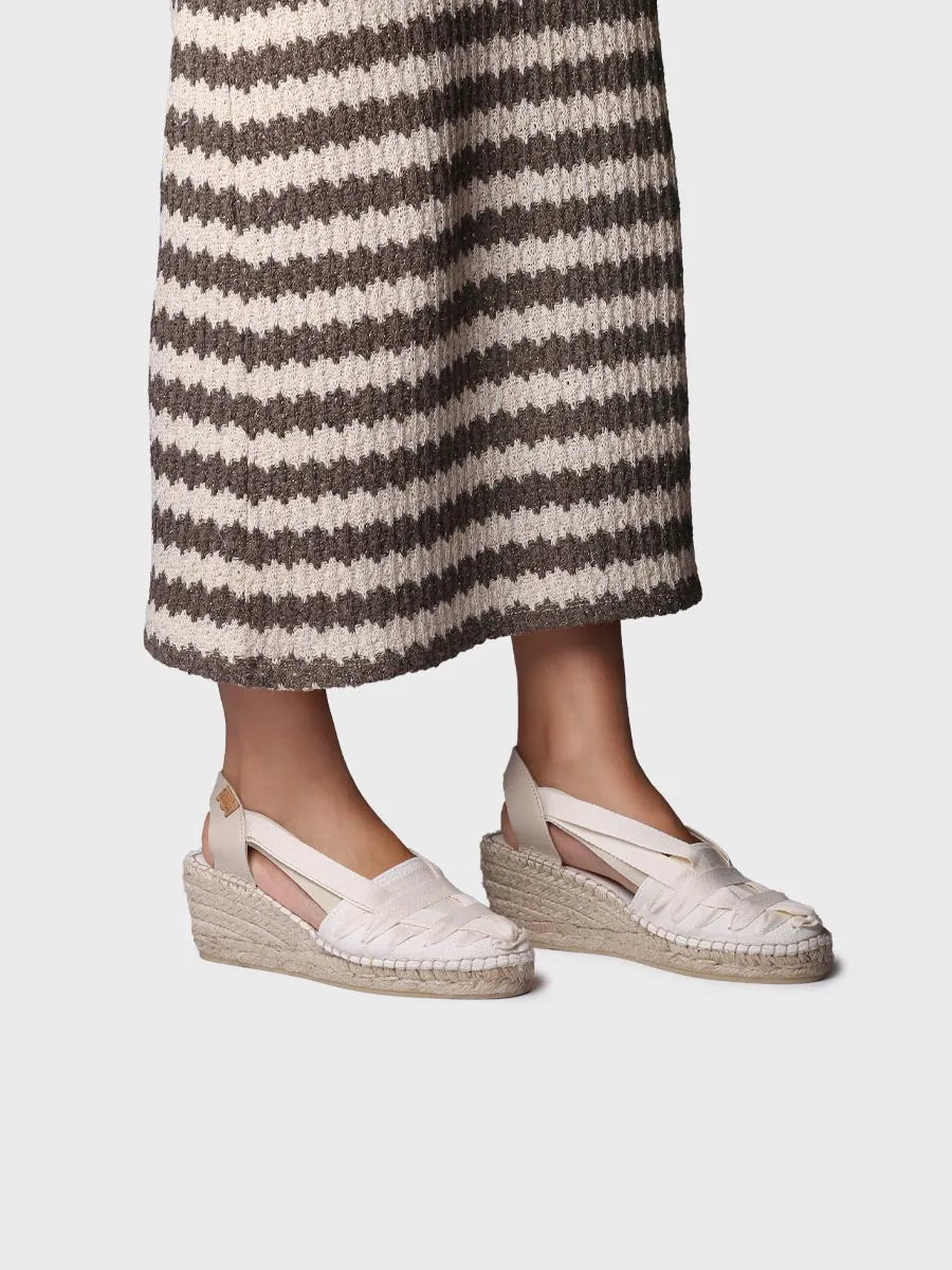 Toni Pons Tracy-CU espadrille compensée coton rubans