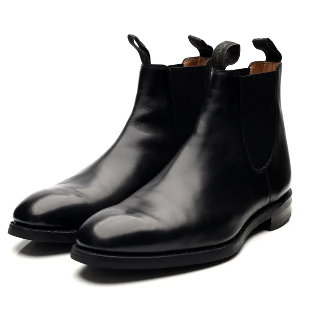 Loake 1880 Chatsworth bottines chelsea cuir noir UK 11
