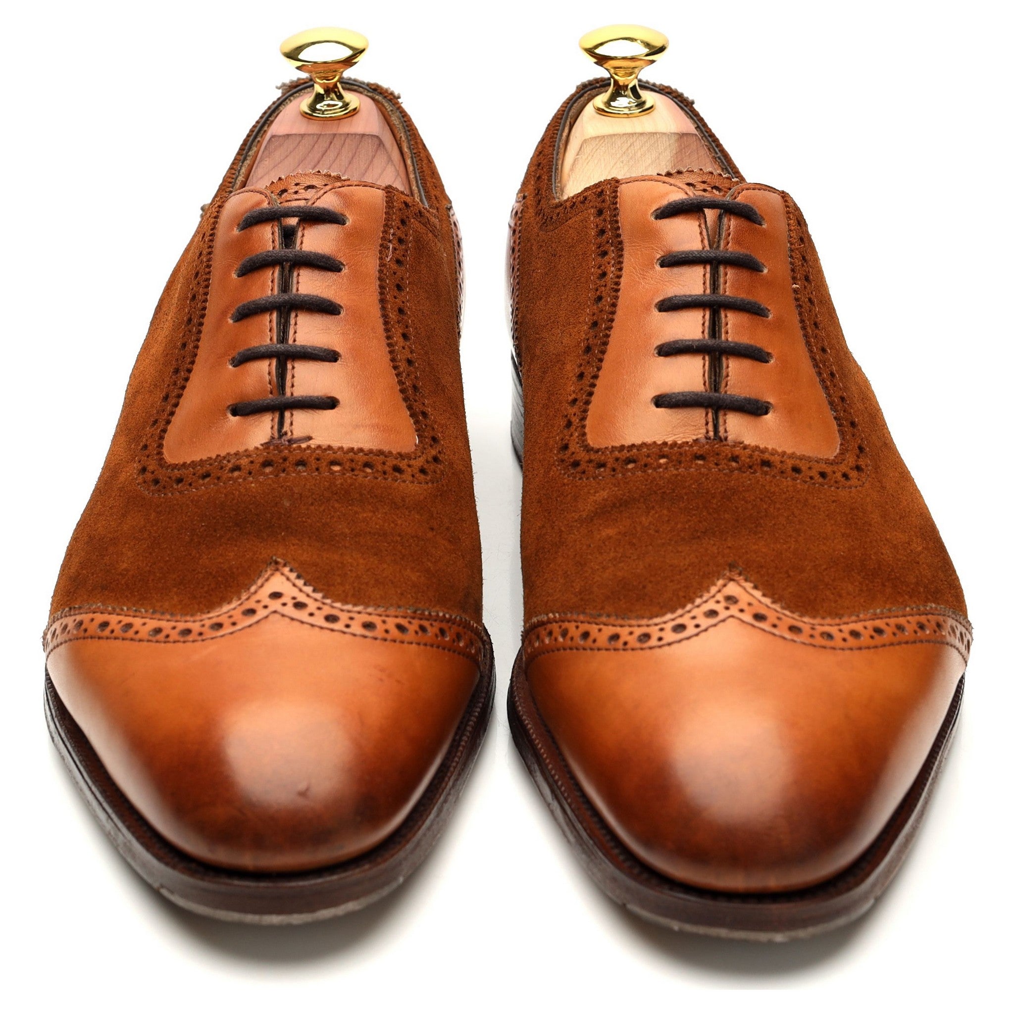 Edward Green Southwold richelieu cuir suède marron UK 7