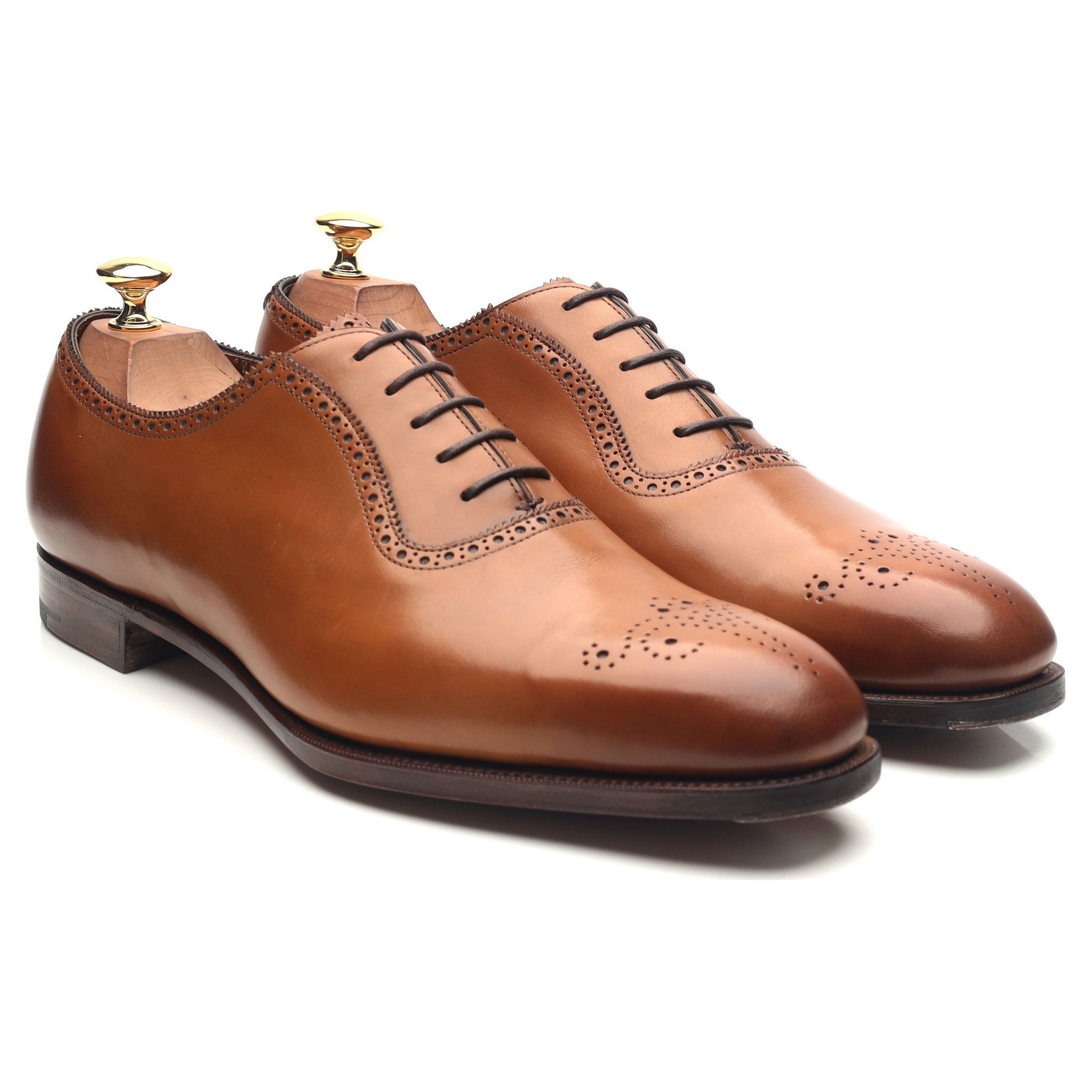 Edward Green Walcot richelieu cuir marron UK 9,5