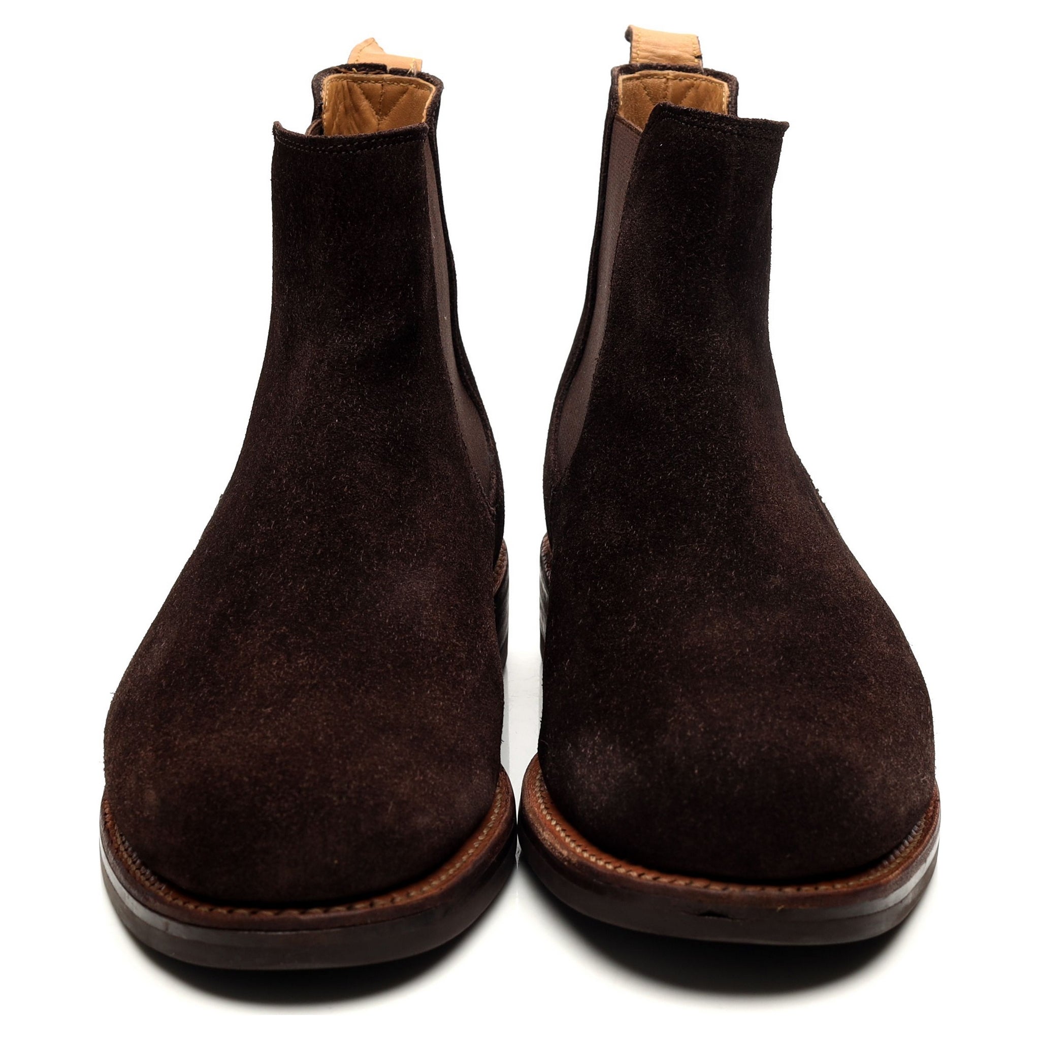 Grenson bottines chelsea suède marron foncé 8.5 UK