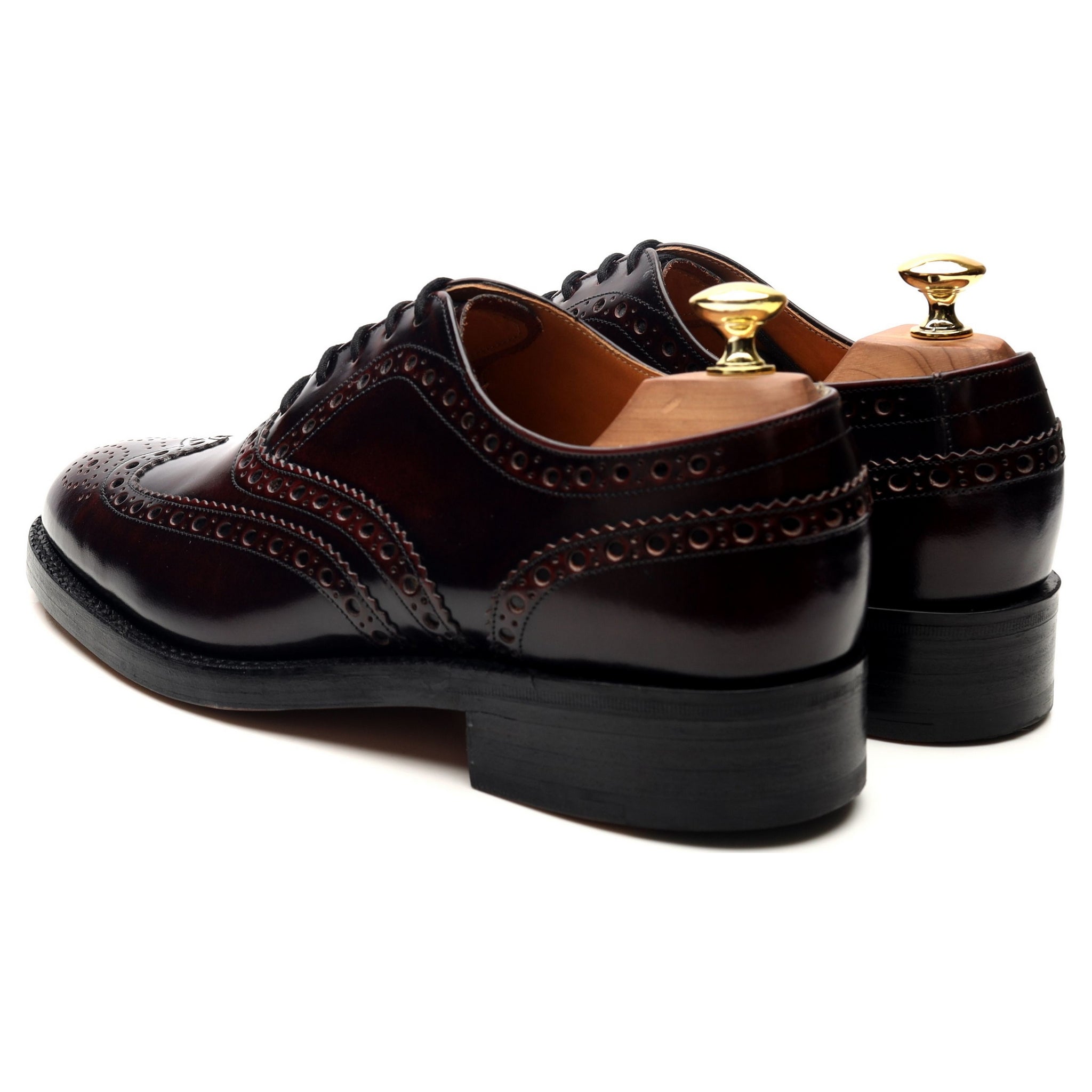 Barker Navarro derbies cuir bordeaux UK 8